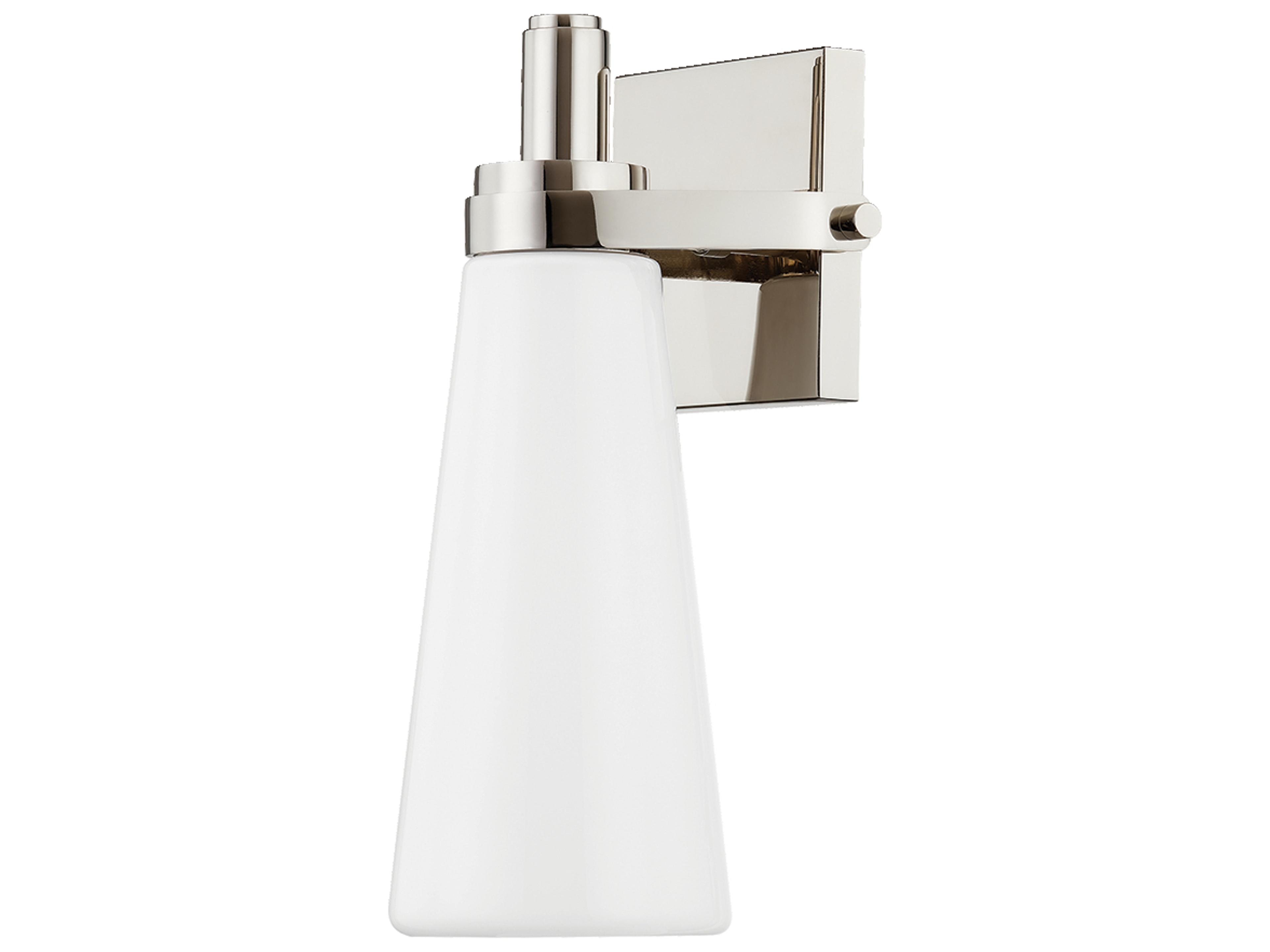 Trude 1-Light Polished Nickel Wall Sconce