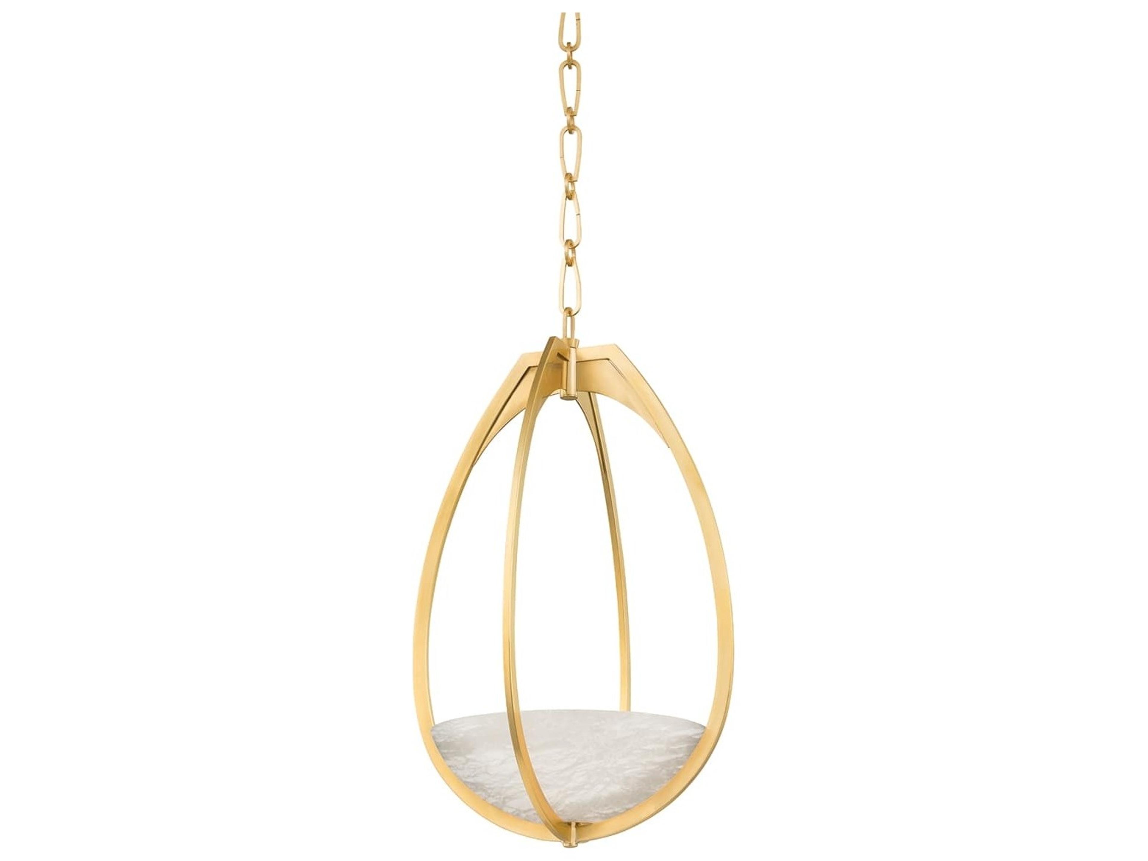 Lloyd 1-Light Aged Brass LED Pendant