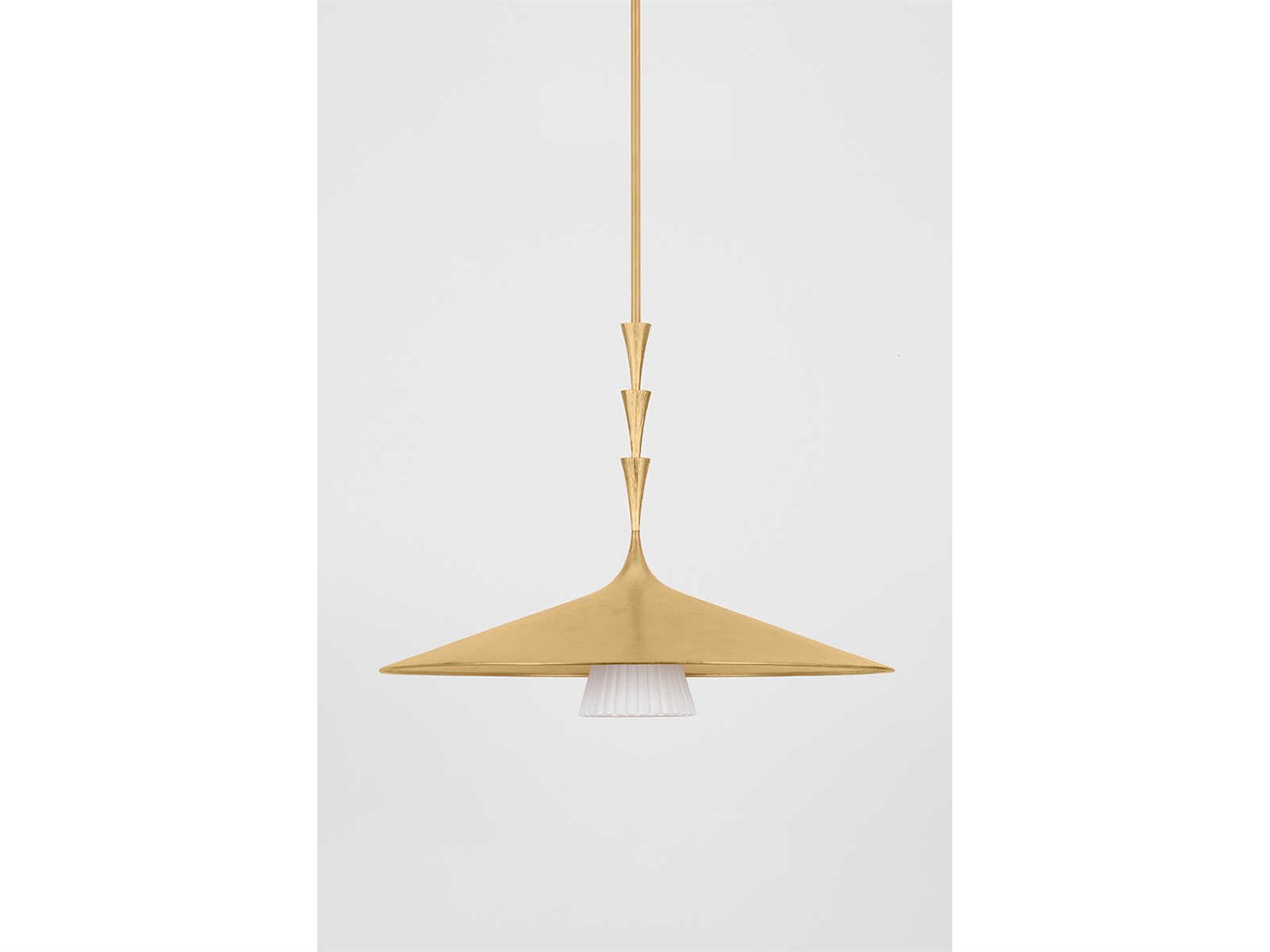 Hudson Valley Vails Gate 1-Light Vintage Gold Leaf Pendant