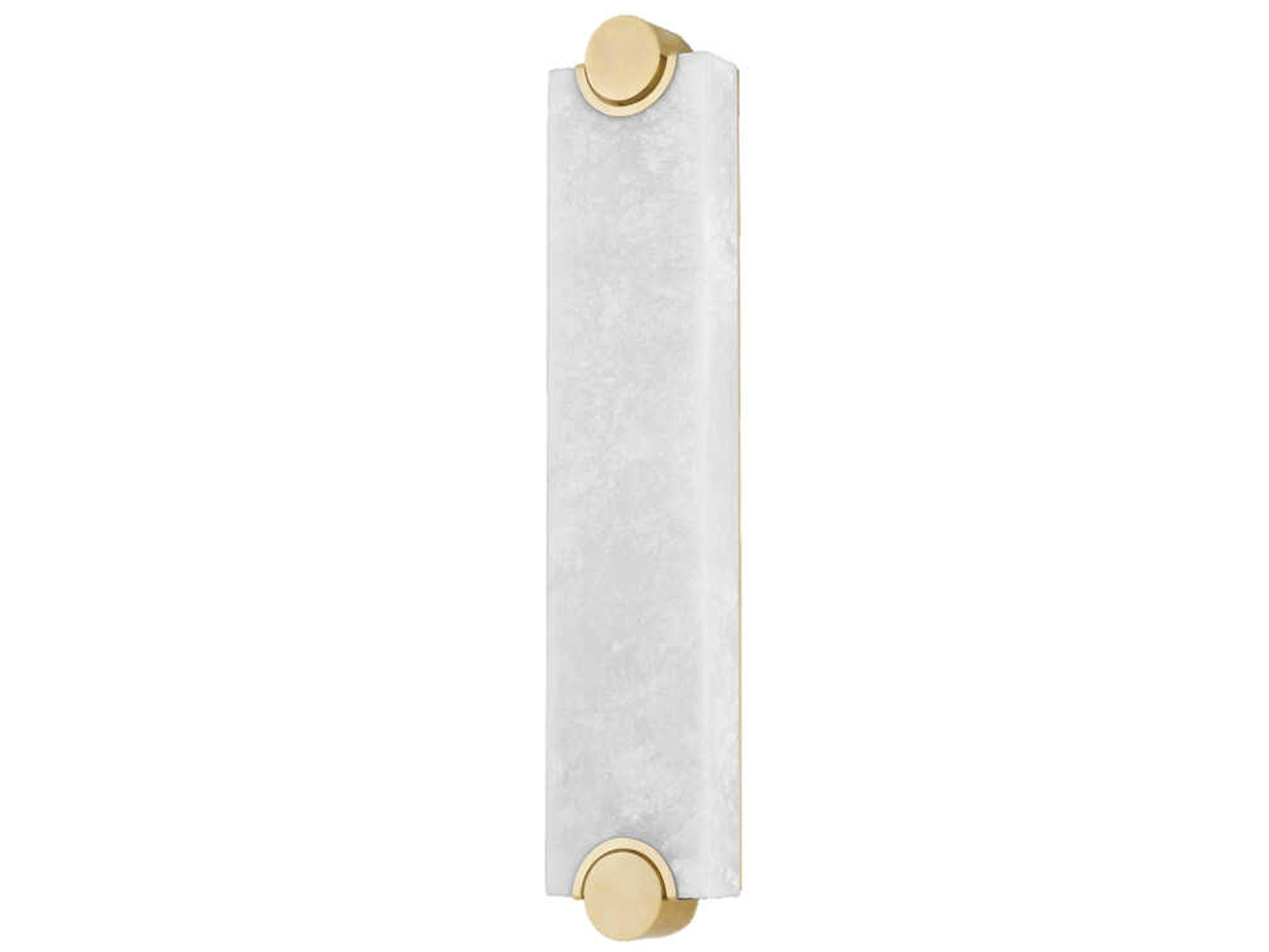 Brant 1-Light Aged Brass Glass LED Wall Sconce