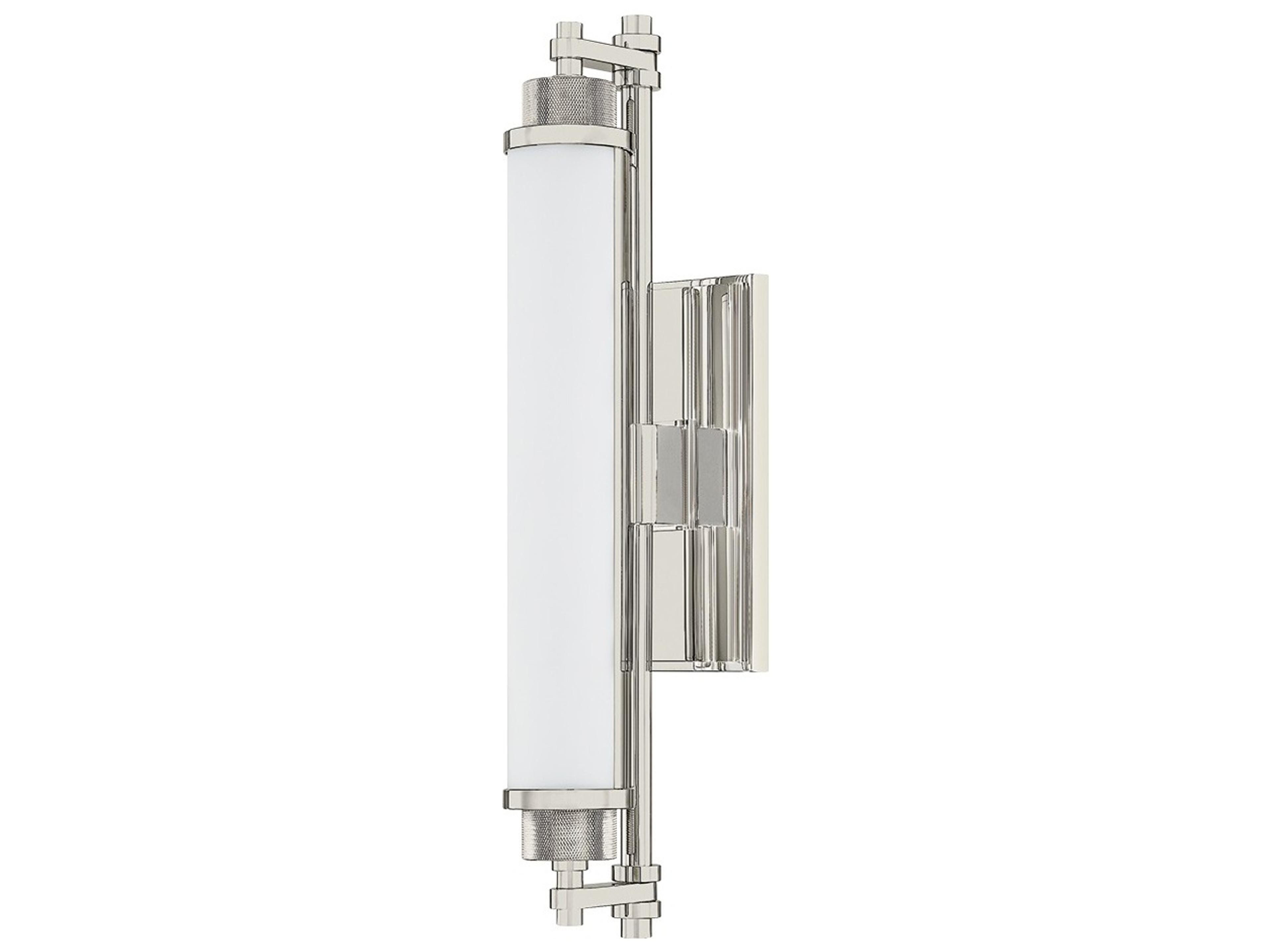 Plandome 1-Light Polished Nickel Vanity Light