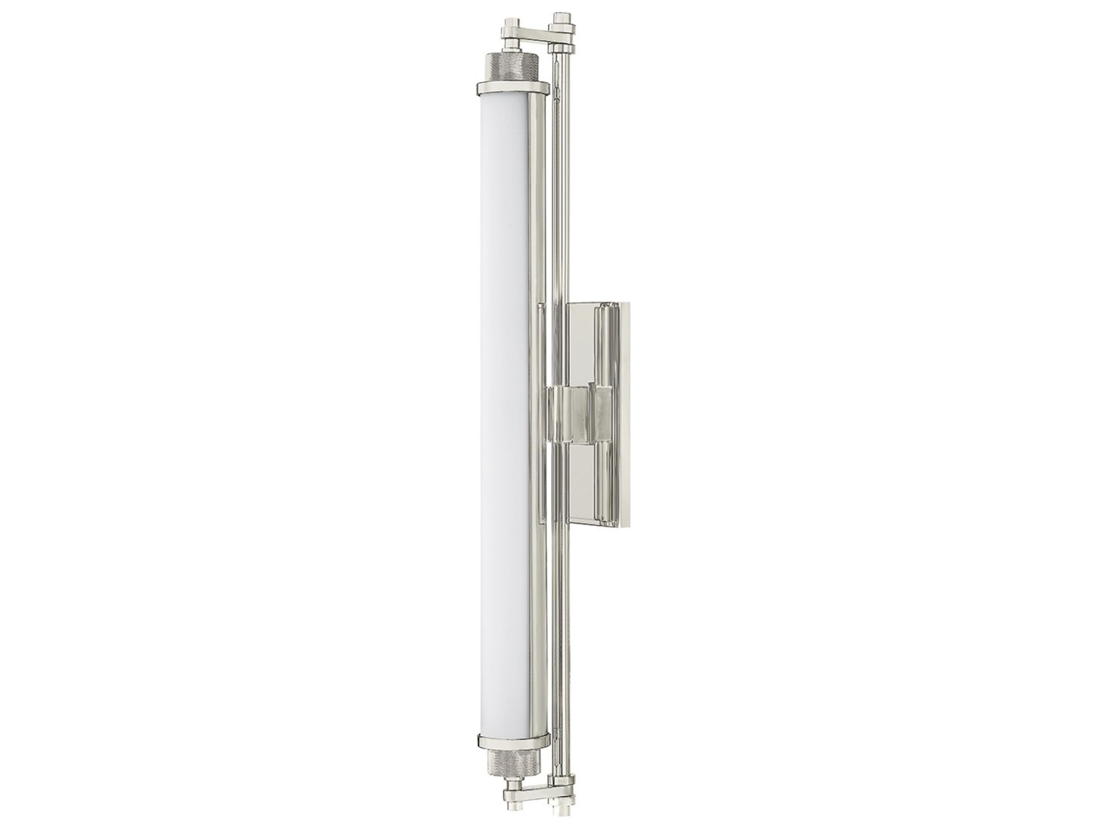 Hudson Valley Plandome 1-Light Polished Nickel Vanity Light