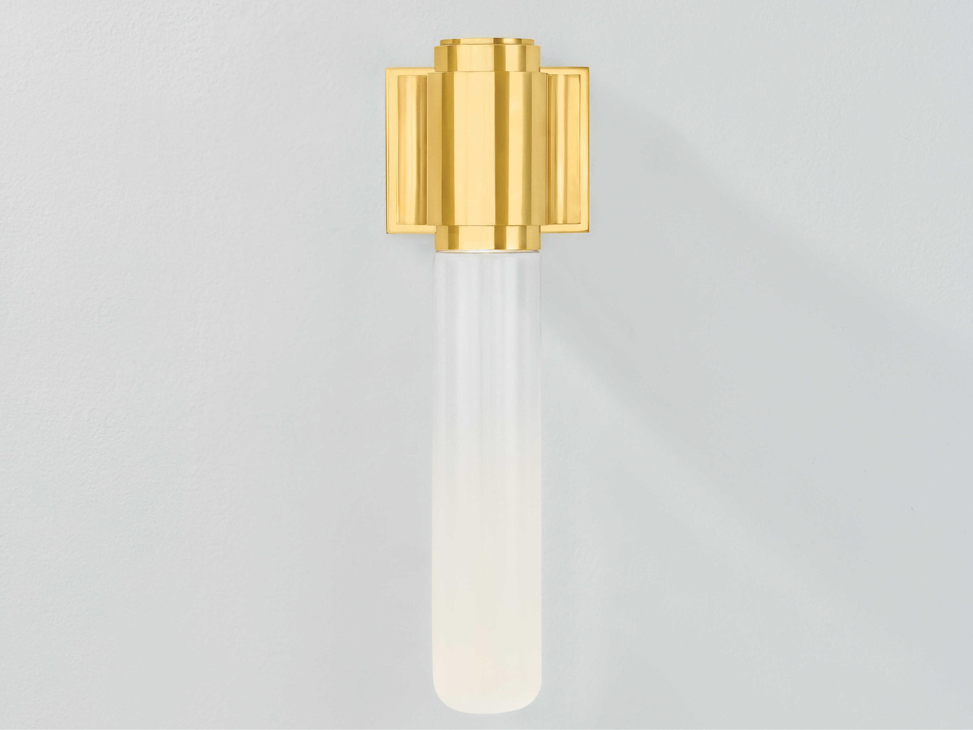 Hudson Valley Colrain 1-Light Aged Brass Wall Sconce