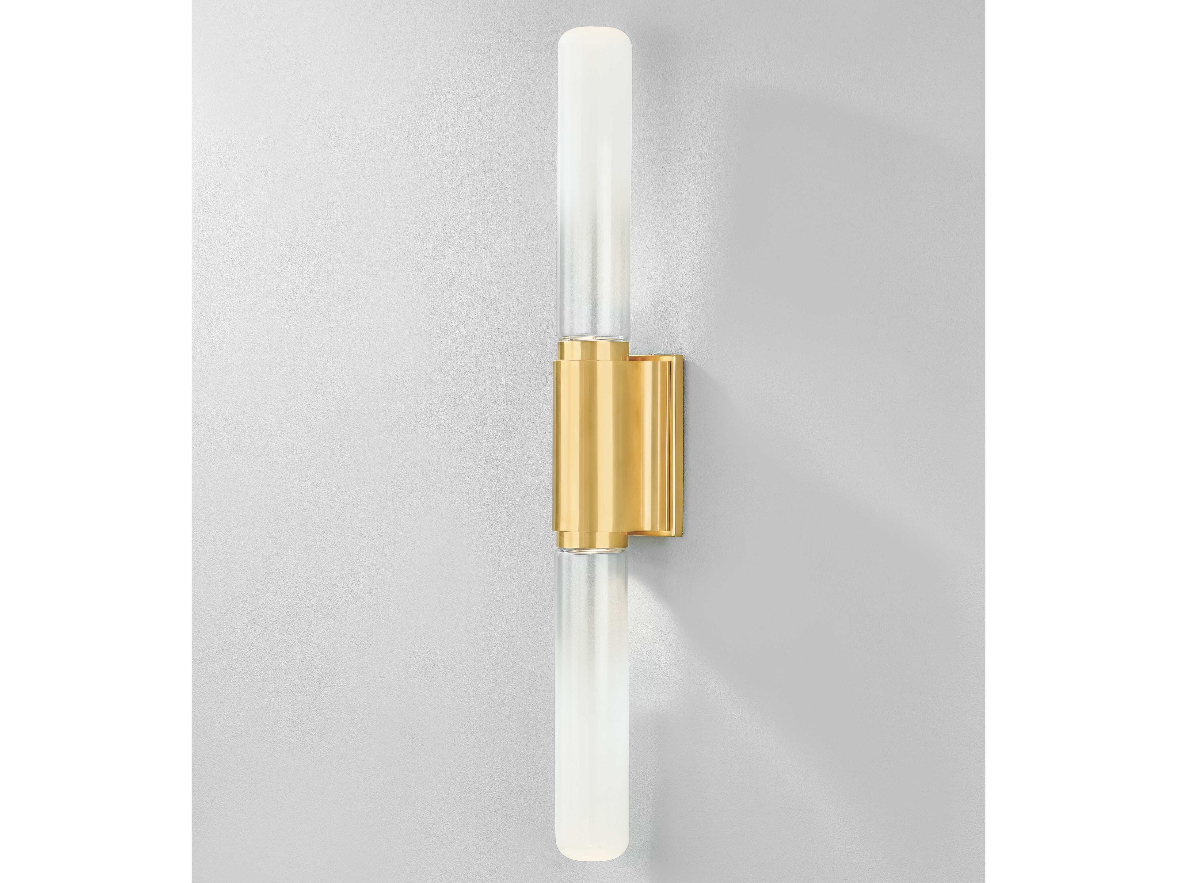Hudson Valley Colrain 2-Light Aged Brass Wall Sconce