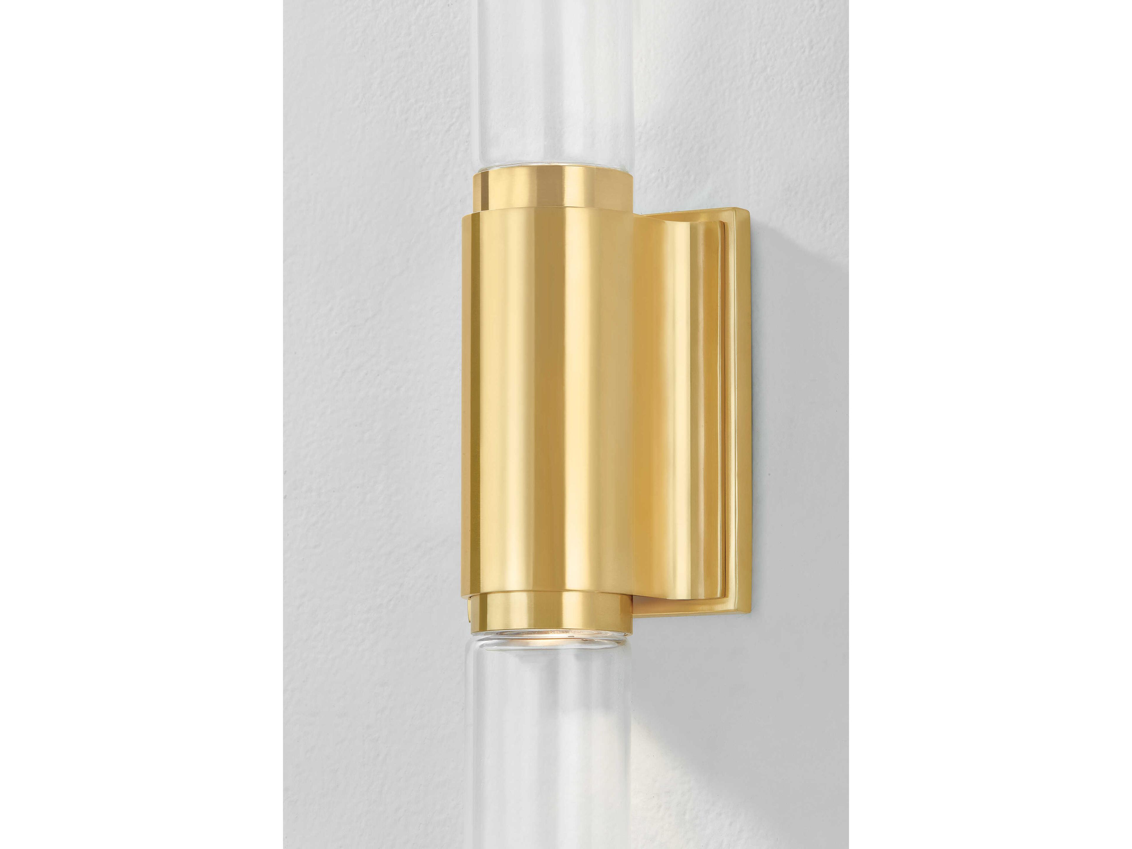 Hudson Valley Colrain 2-Light Aged Brass Wall Sconce