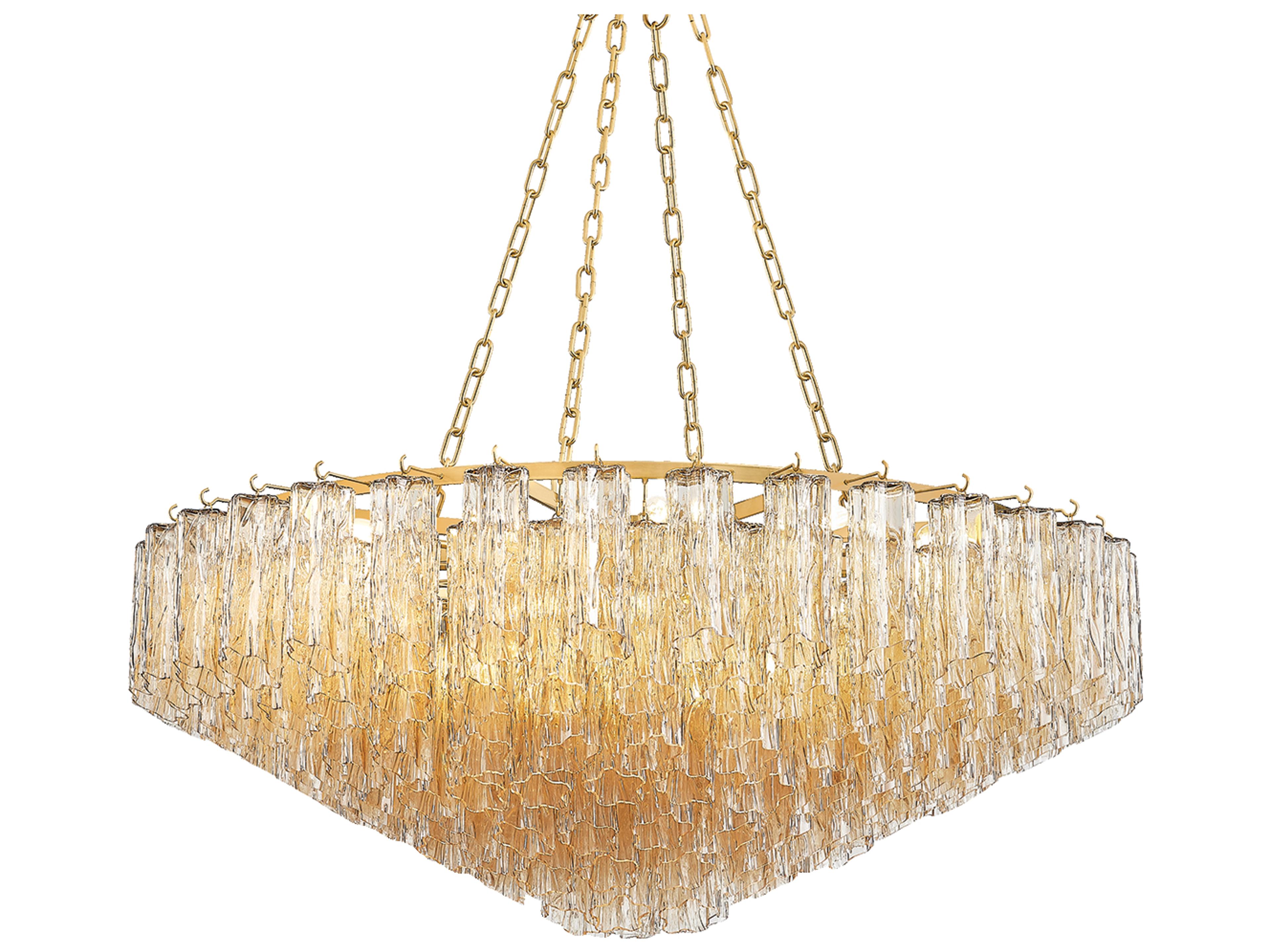 Watertown 21-Light Aged Brass Chandelier