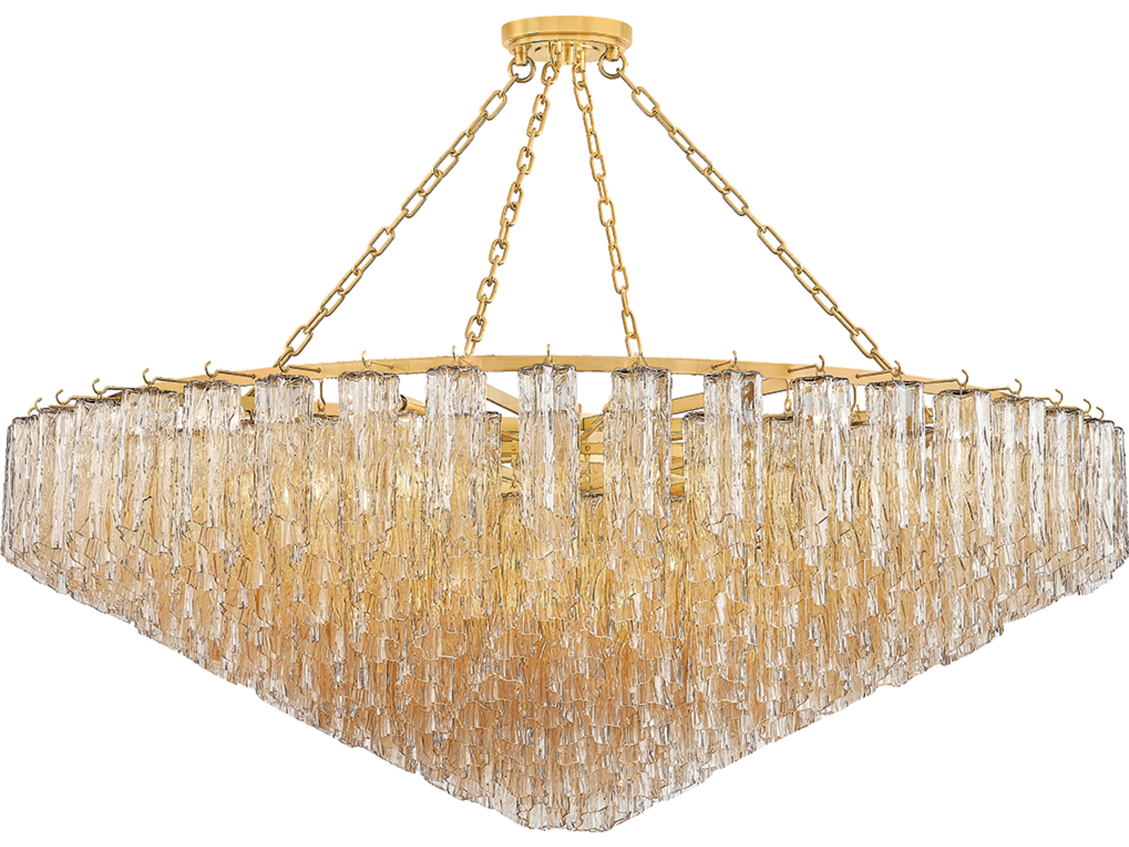 Watertown 33-Light Aged Brass Chandelier