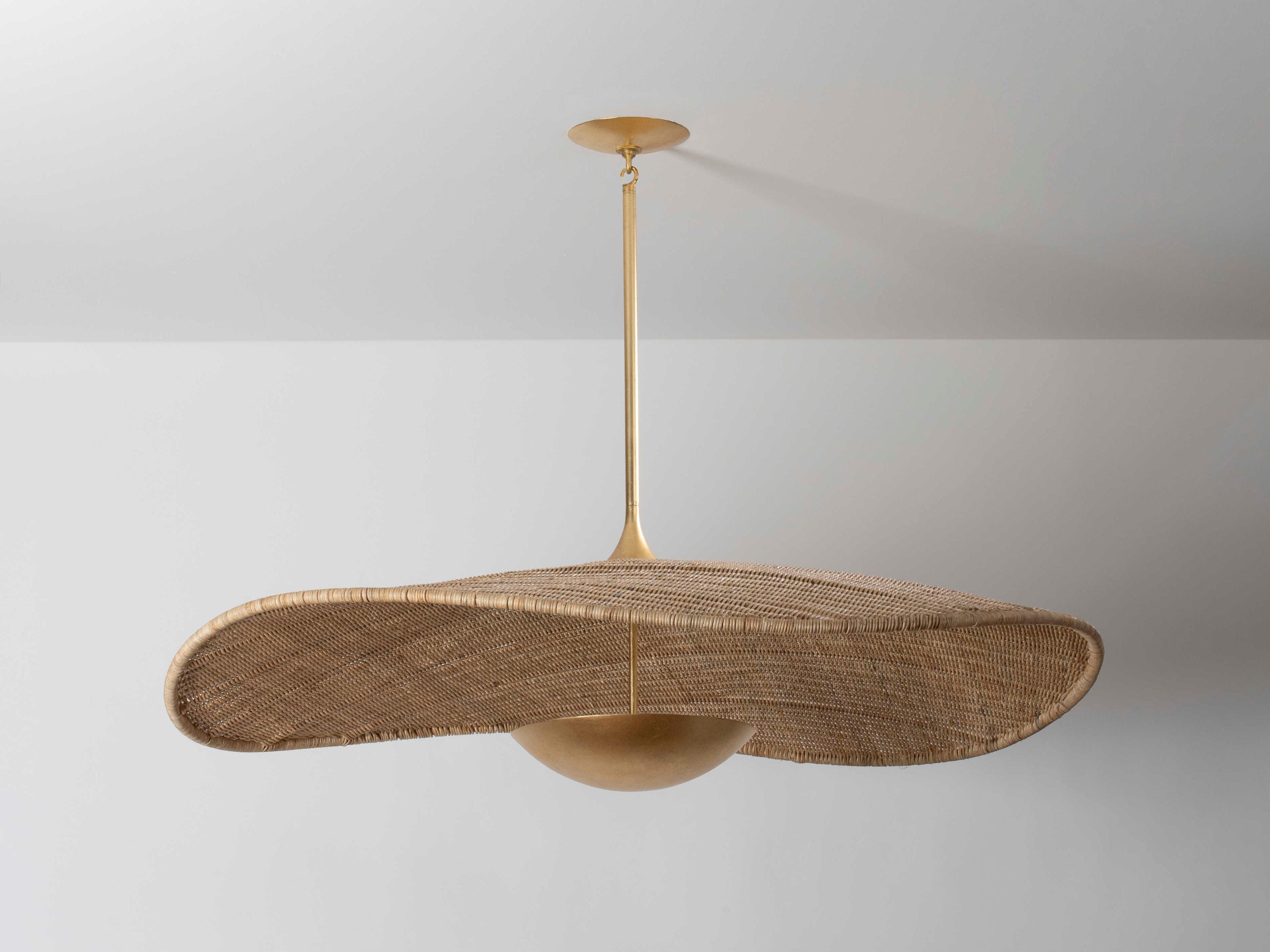 Hudson Valley Shiloh 1-Light Vintage Gold Leaf Pendant