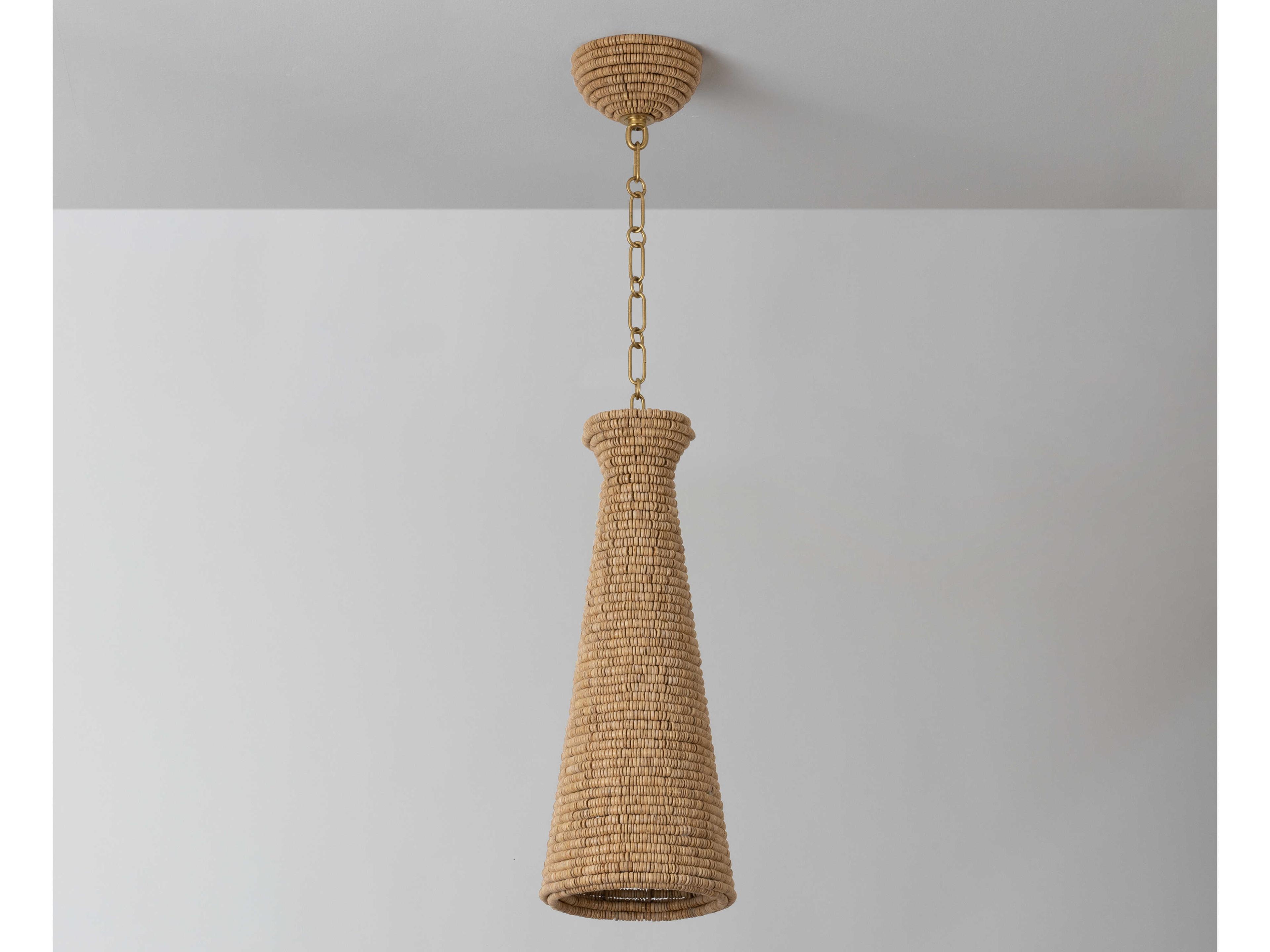 Hudson Valley Tallman 1-Light Vintage Gold Leaf Mini Pendant