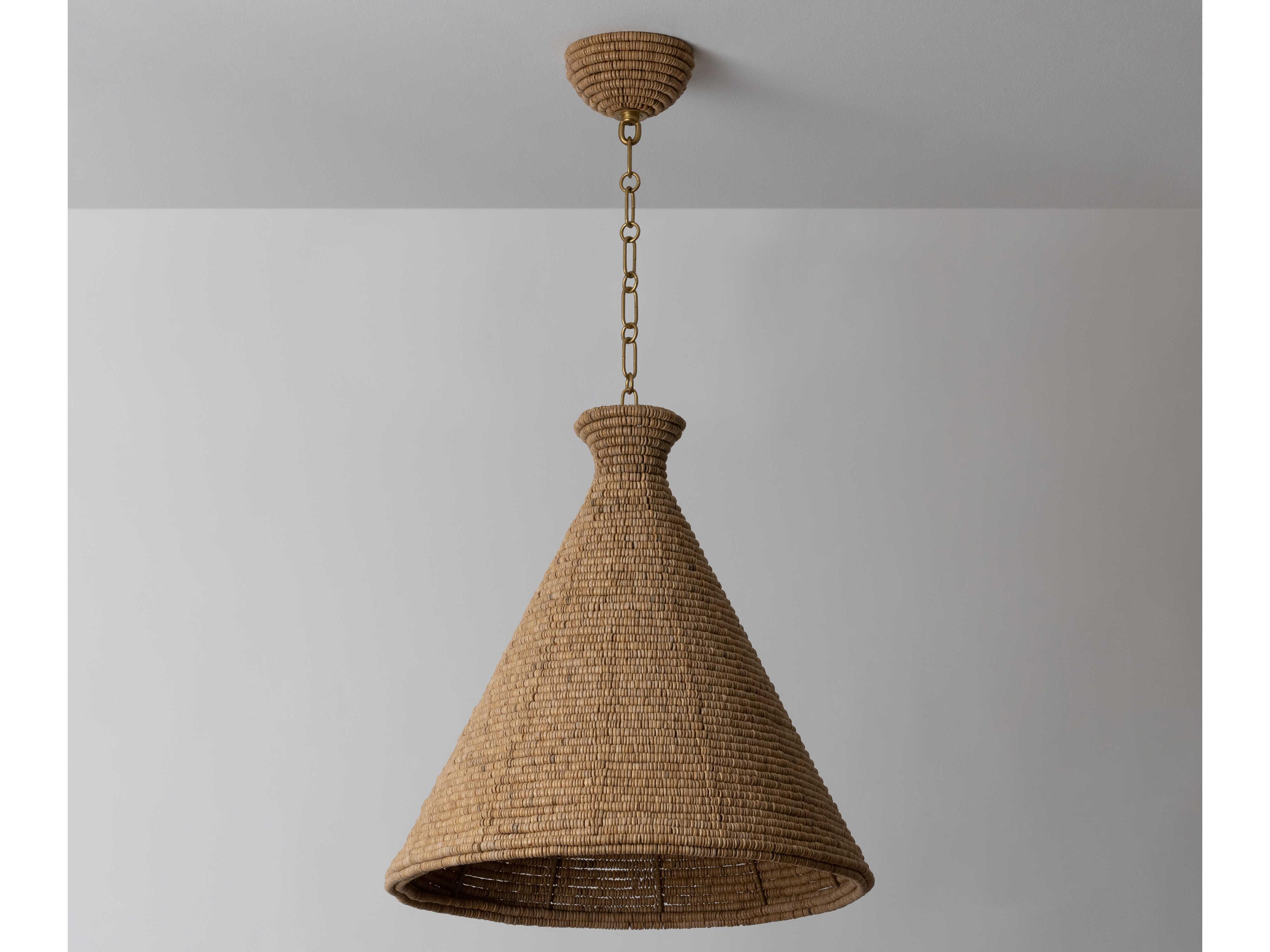 Hudson Valley Tallman 1-Light Vintage Gold Leaf Pendant