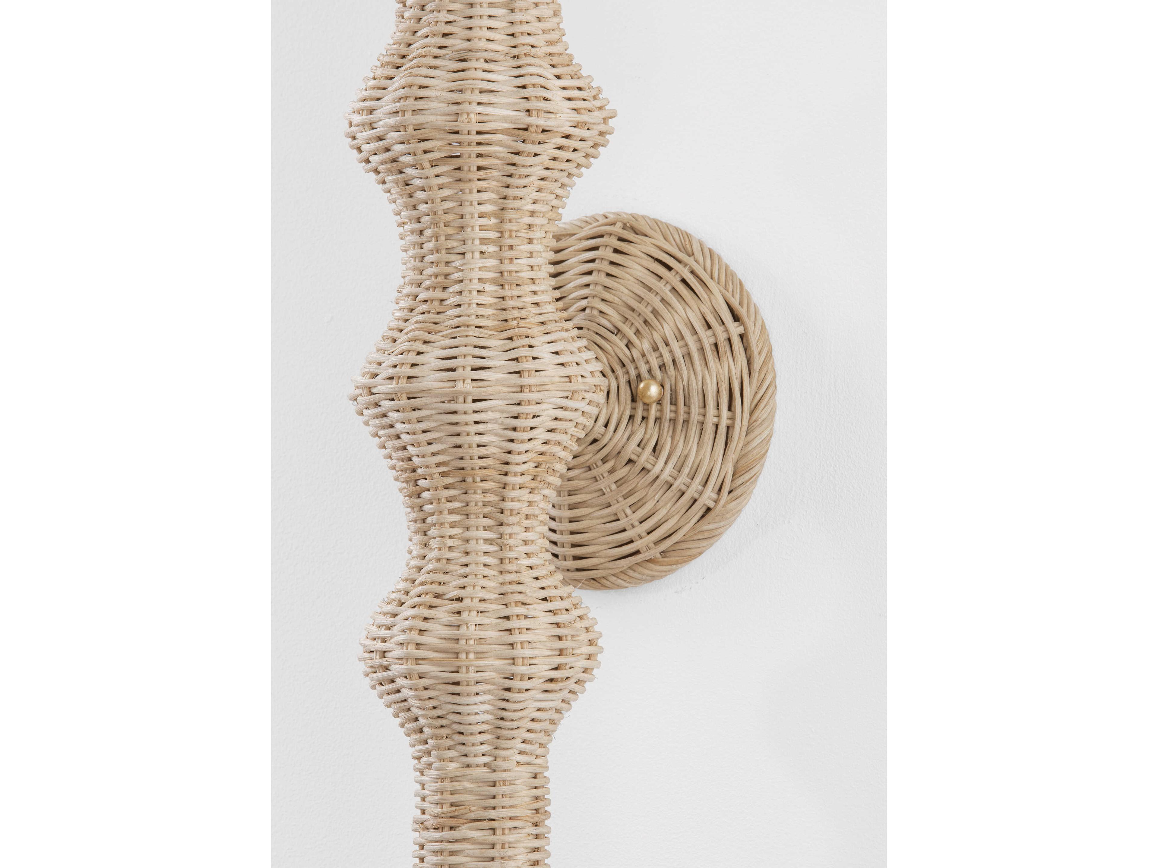 Hudson Valley Mamaroneck 1-Light Gold Leaf Brown Wall Sconce