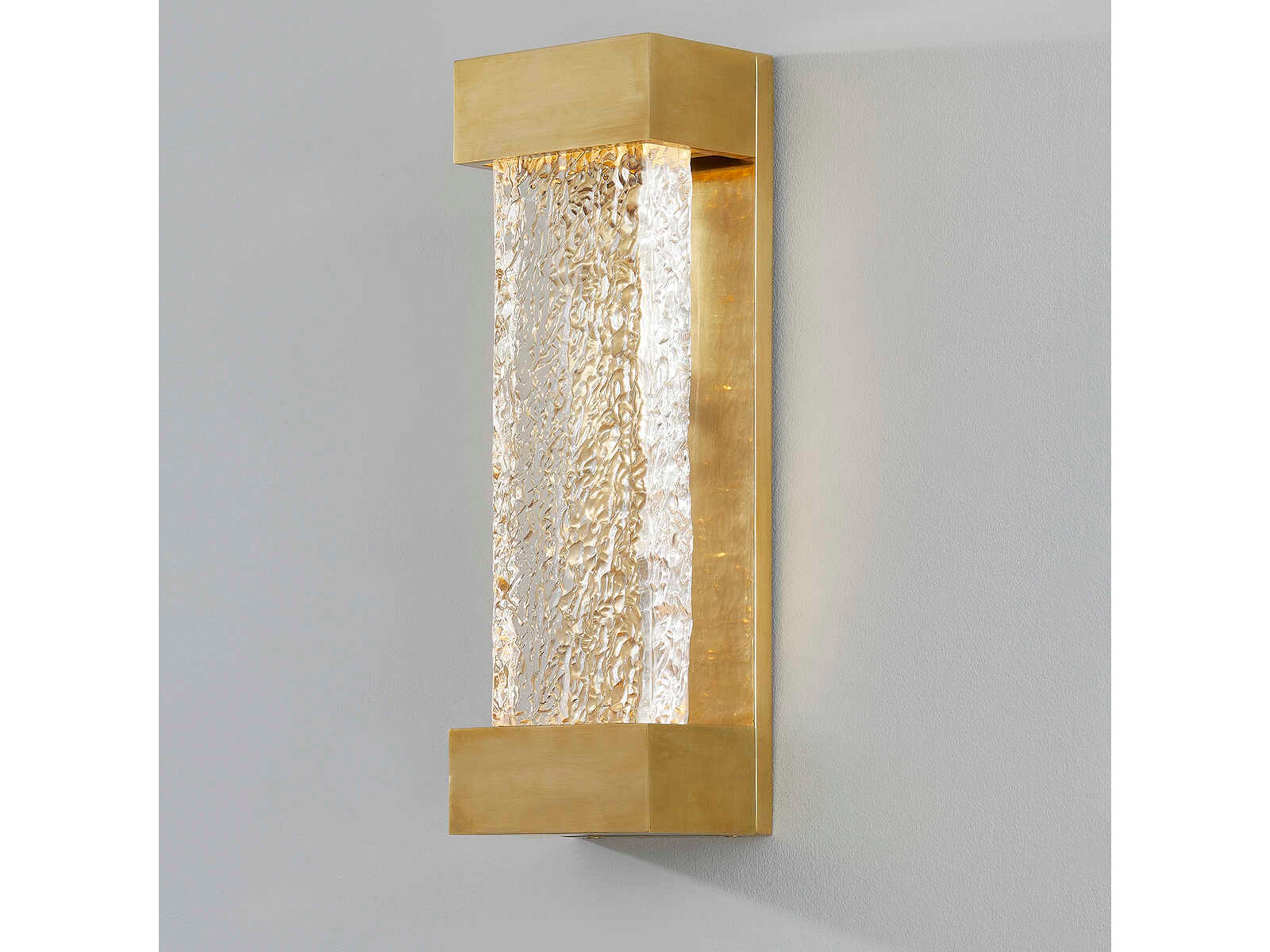 Hudson Valley Wharton 1-Light Aged Brass Wall Sconce