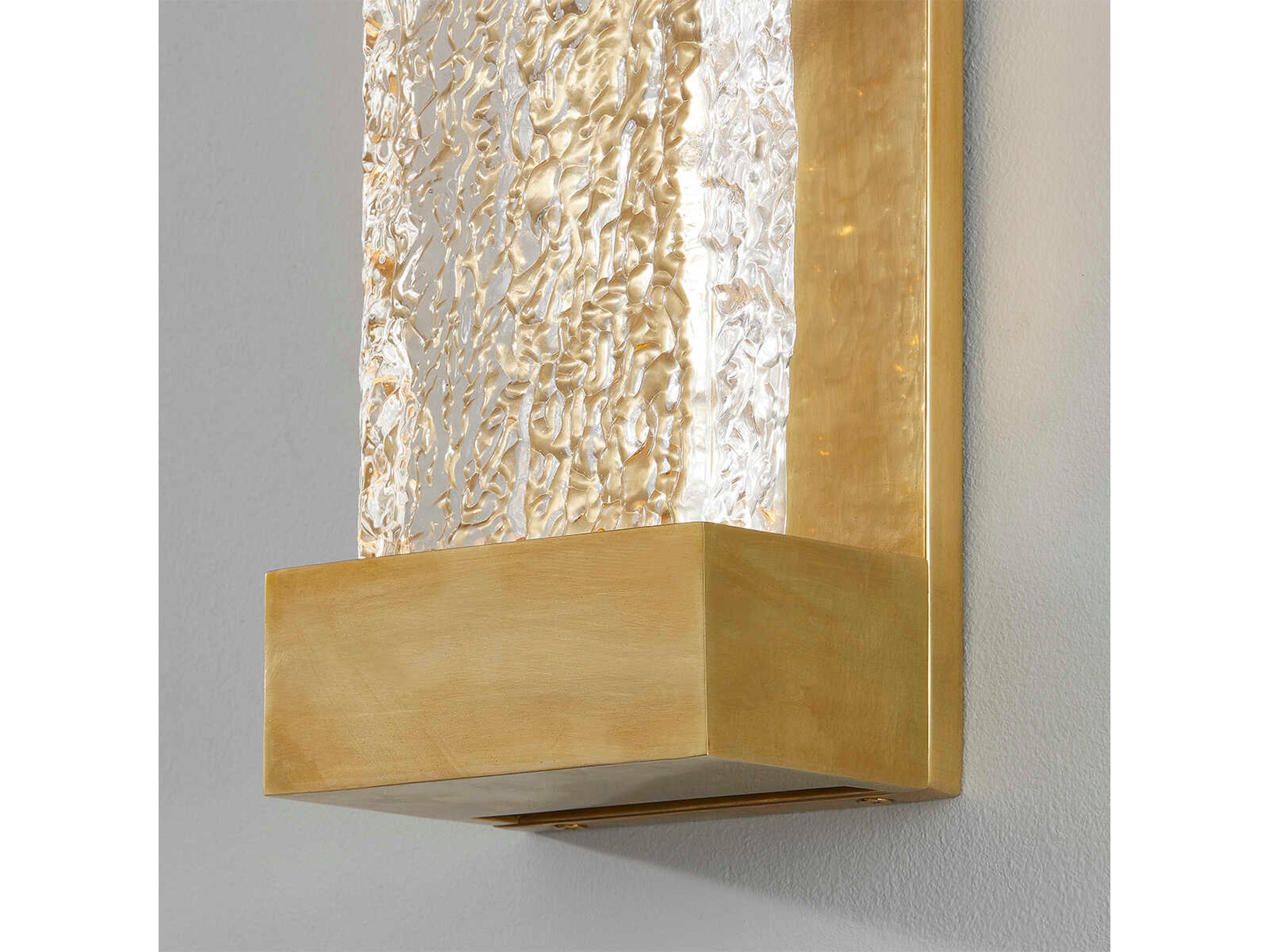 Hudson Valley Wharton 1-Light Aged Brass Wall Sconce