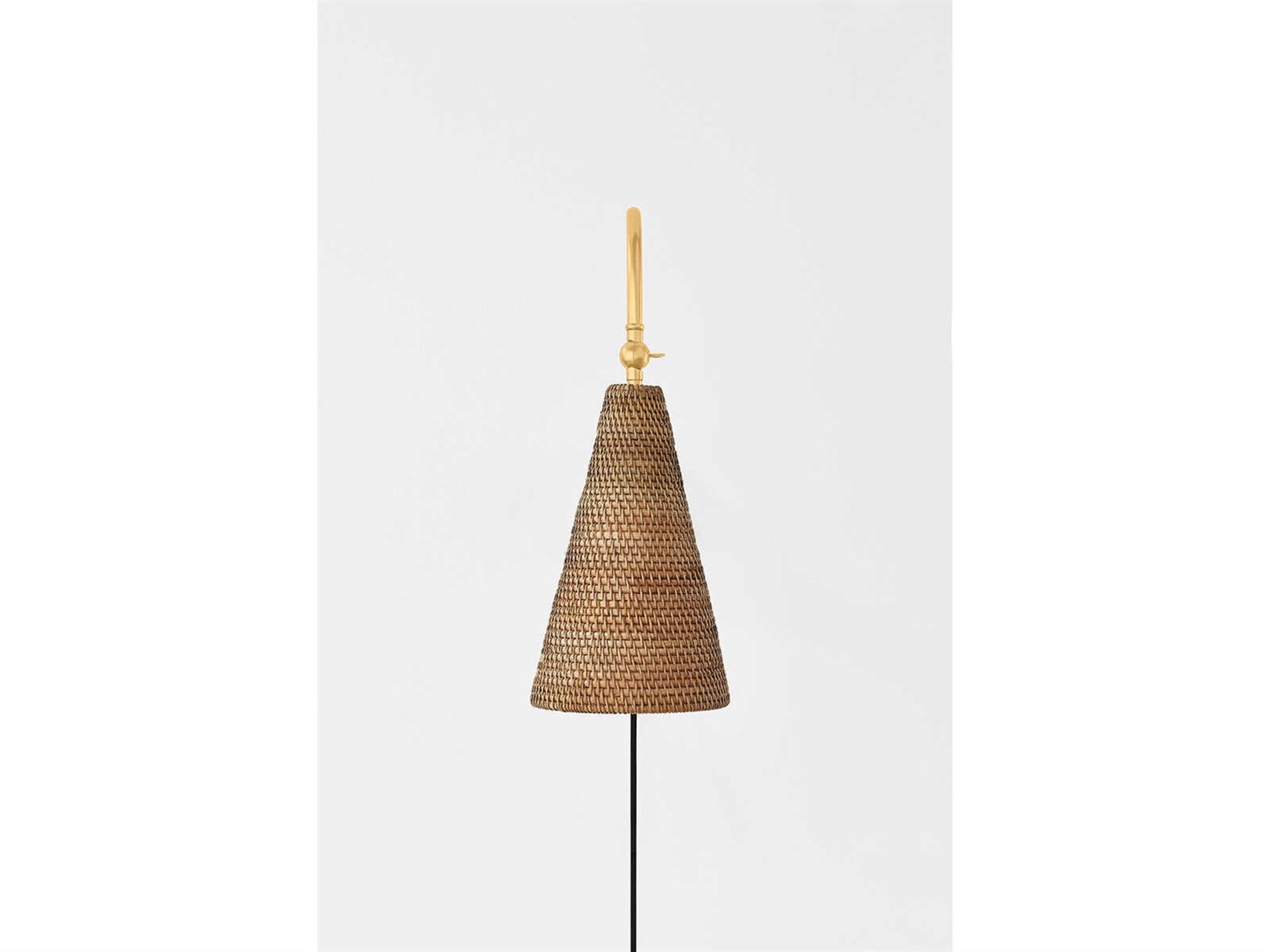 Hudson Valley Averack 1-Light Aged Brass Swing Wall Sconce