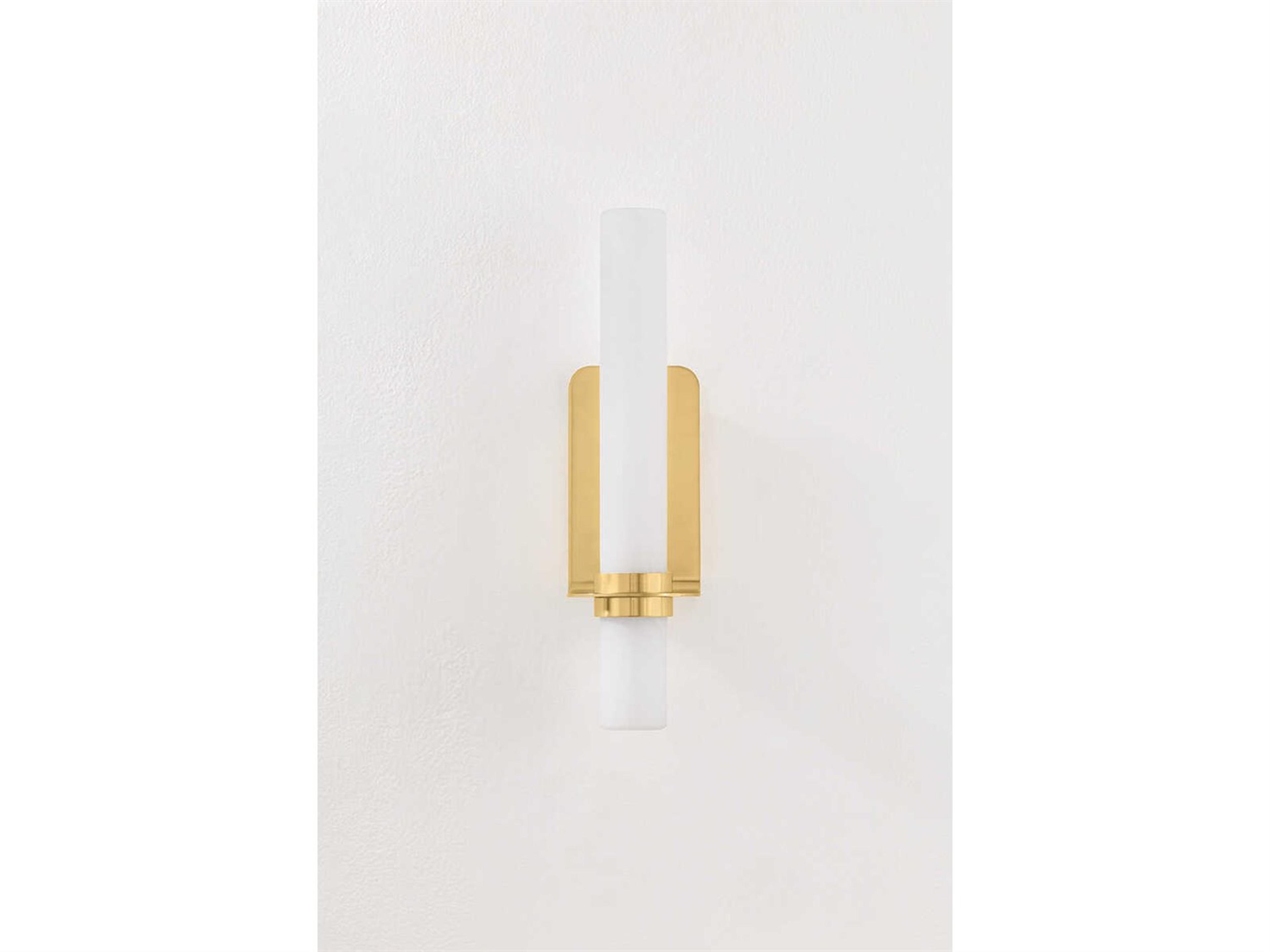 Hudson Valley Groveland Station 1-Light Aged Brass Wall Sconce