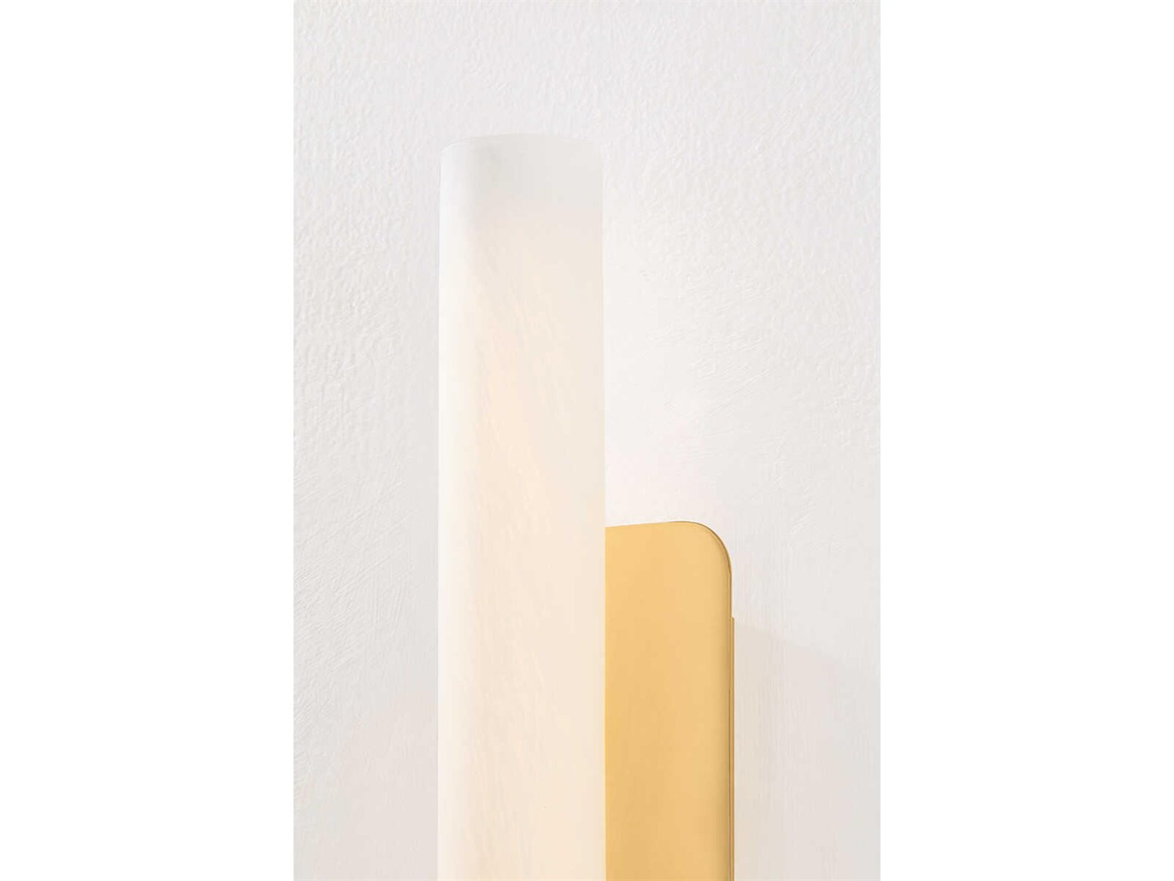 Hudson Valley Groveland Station 1-Light Aged Brass Wall Sconce