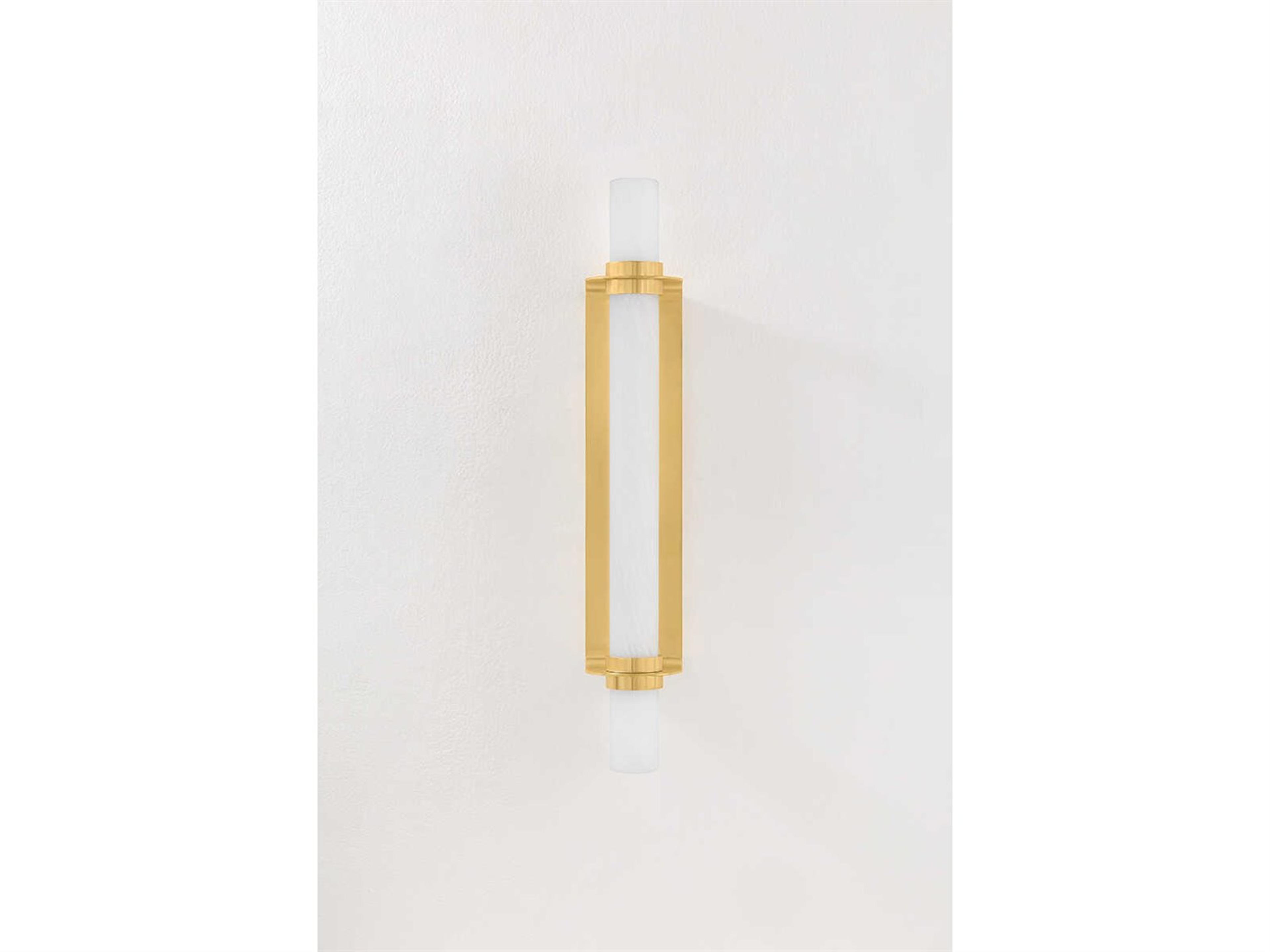 Hudson Valley Groveland Station 1-Light Aged Brass Wall Sconce