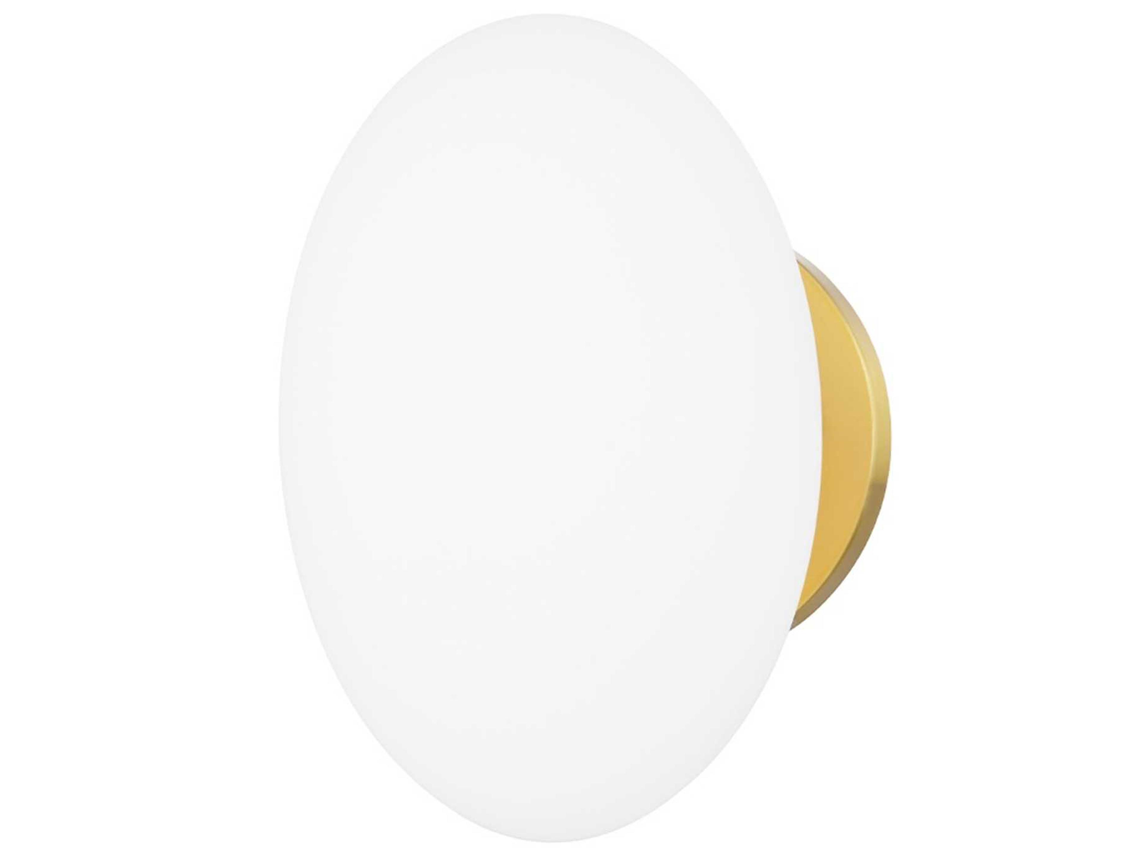 Wagner 1-Light Aged Brass Glass LED Wall Sconce