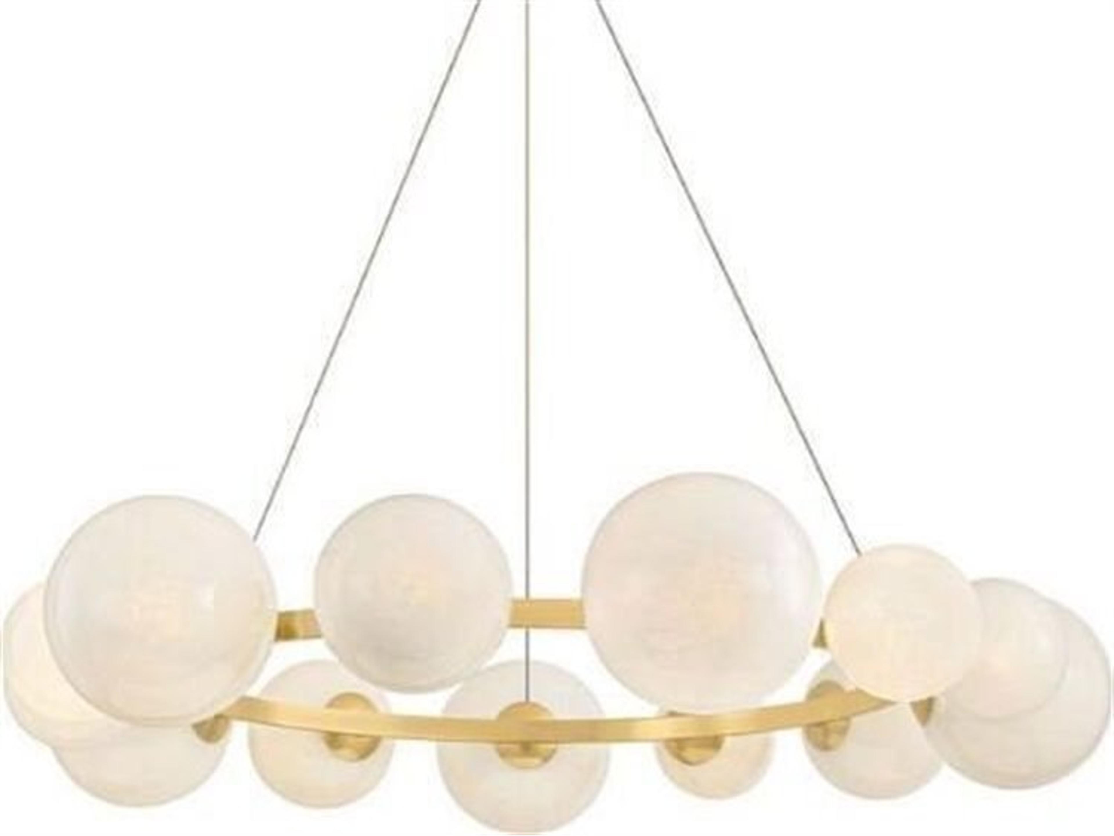 Pacama 13-Light Aged Brass Pendant