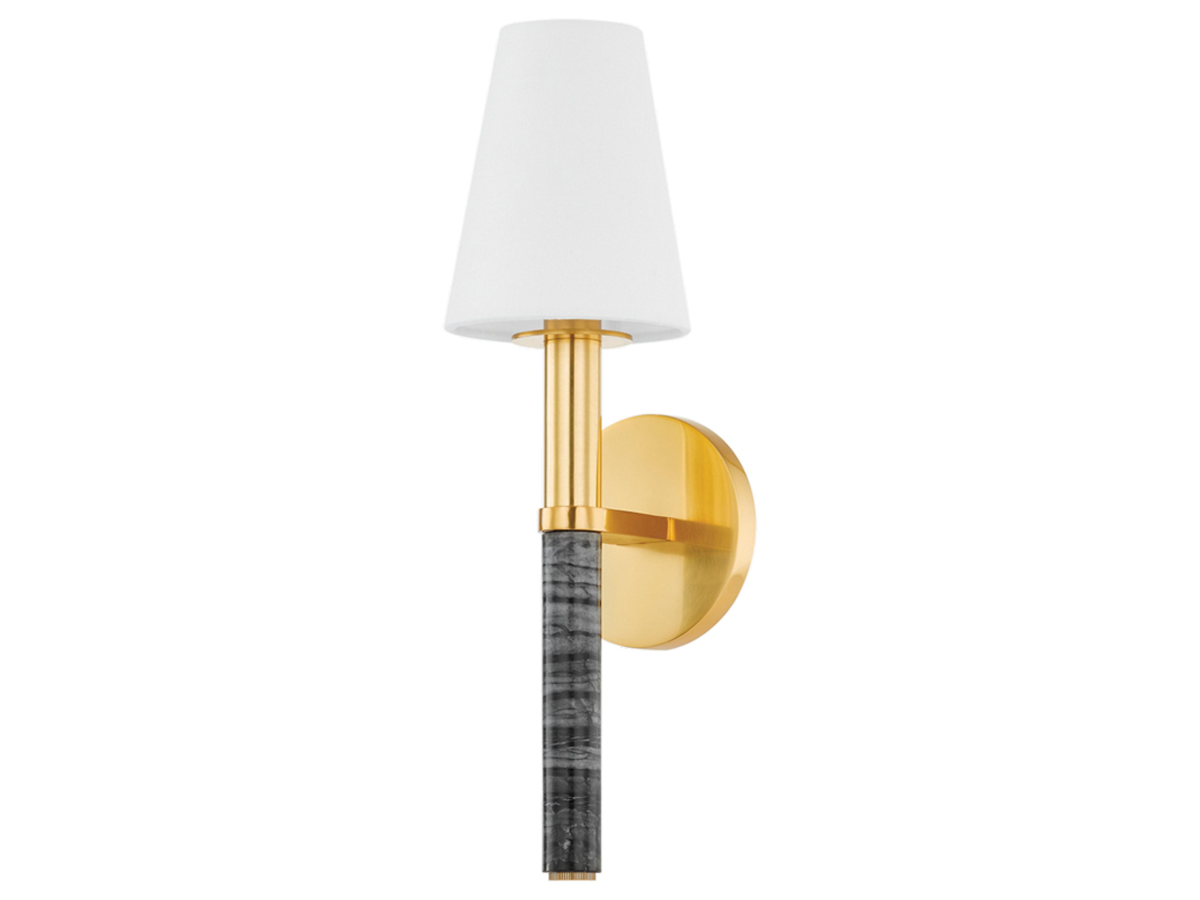 Hudson Valley Montreal 1-Light Aged Brass Wall Sconce
