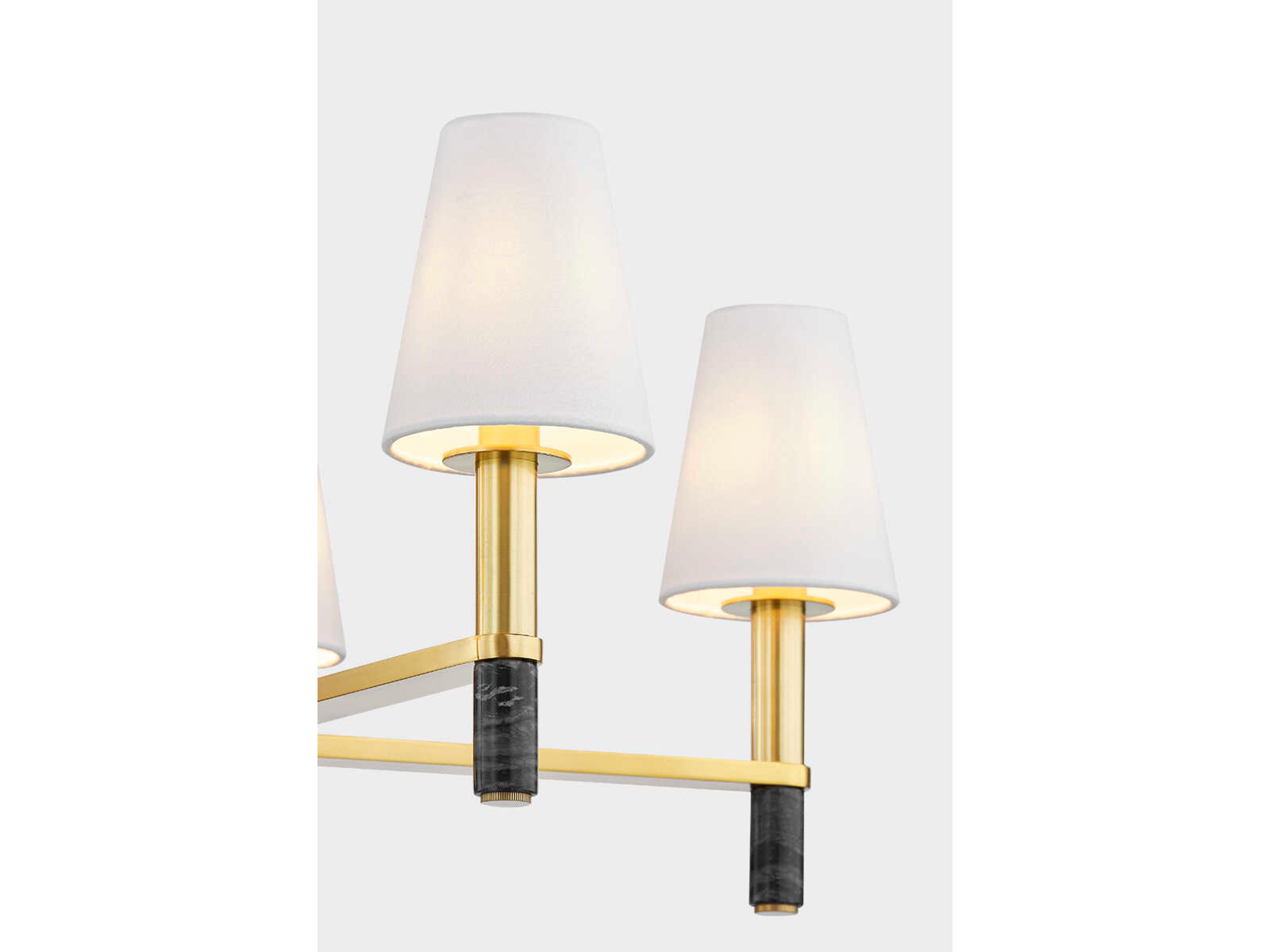 Hudson Valley Montreal 5-Light Aged Brass Chandelier