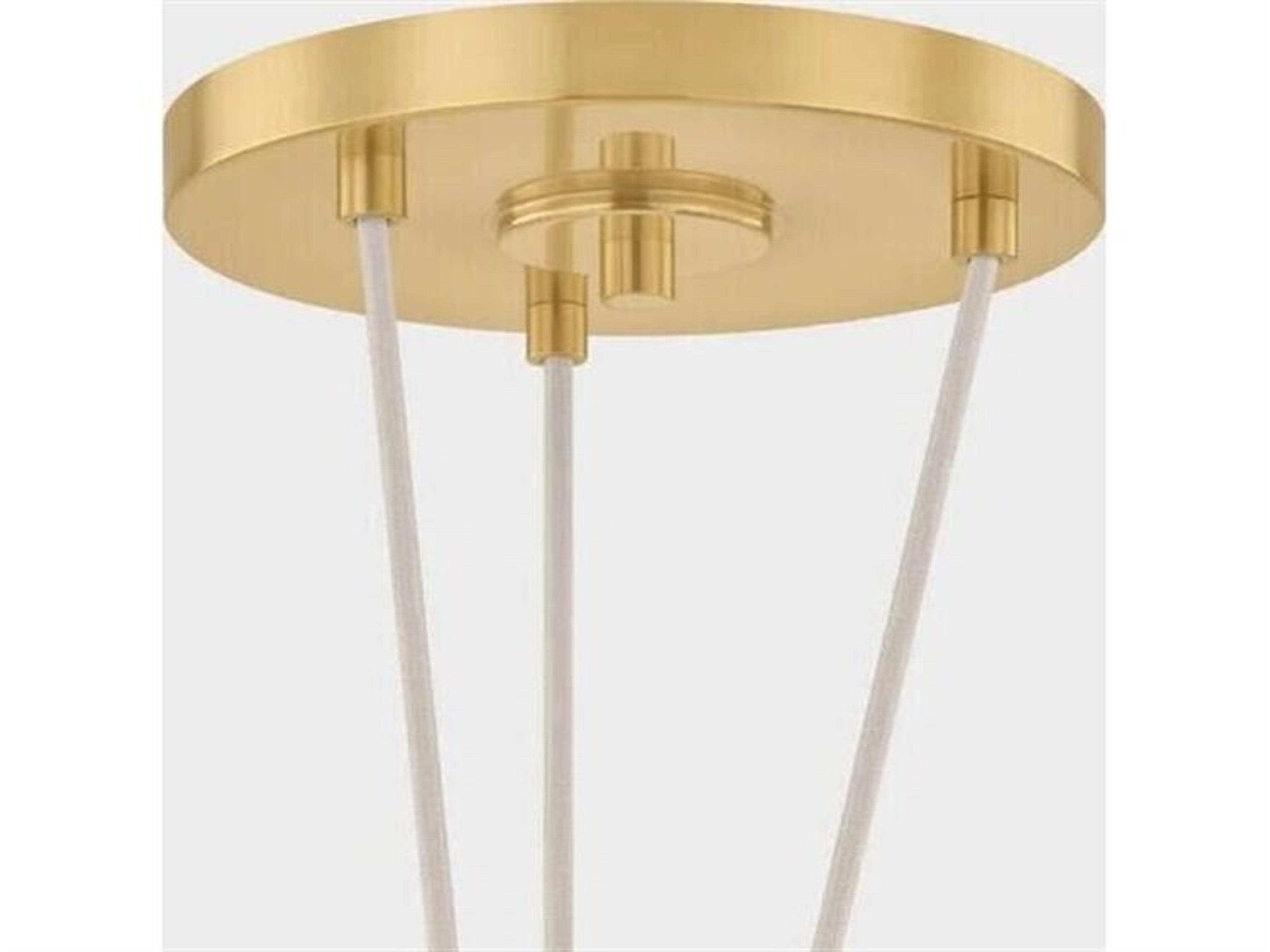 Hudson Valley Baudette 1-Light Aged Brass Dome Pendant