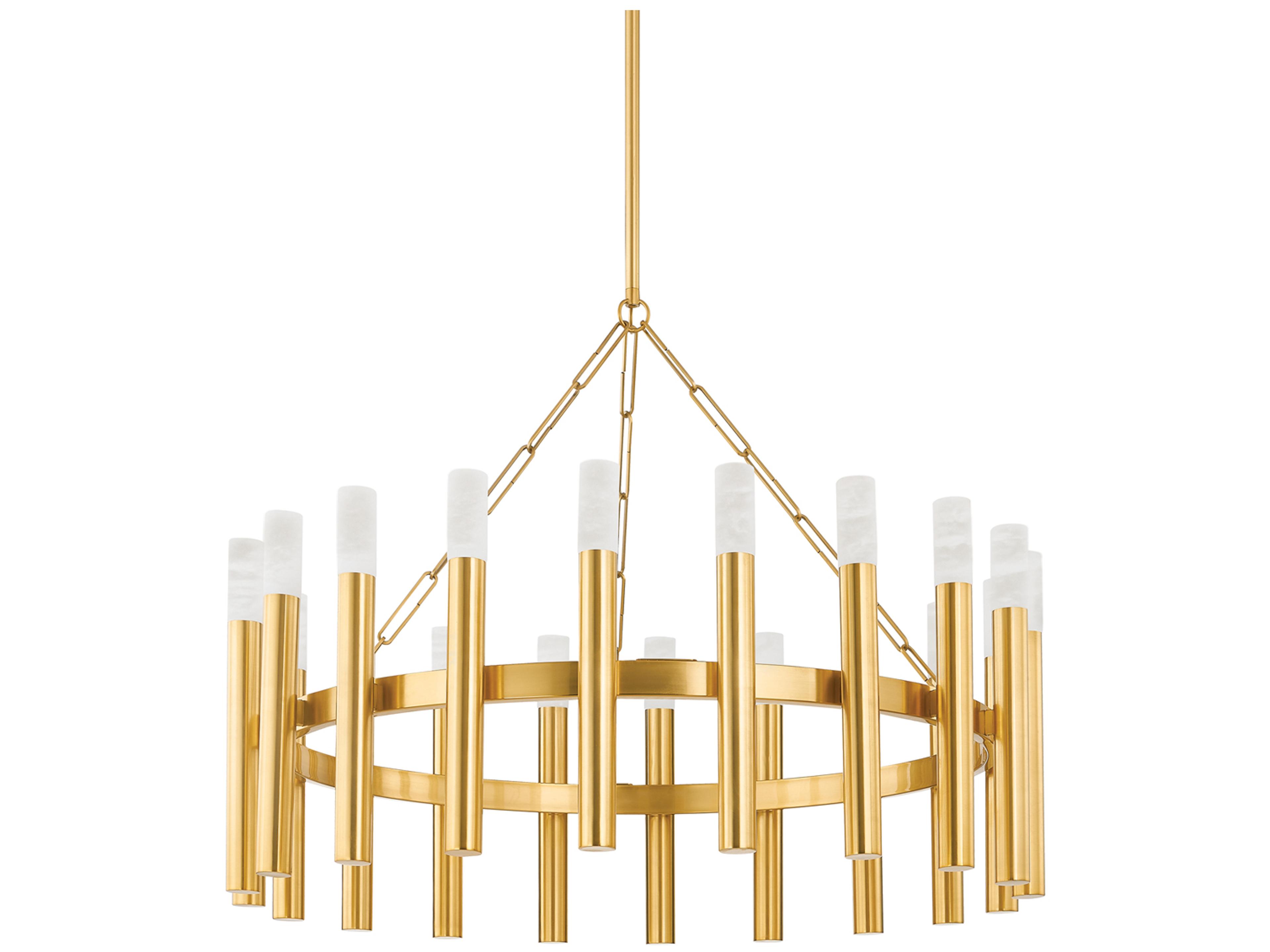Pali 20-Light Aged Brass Chandelier