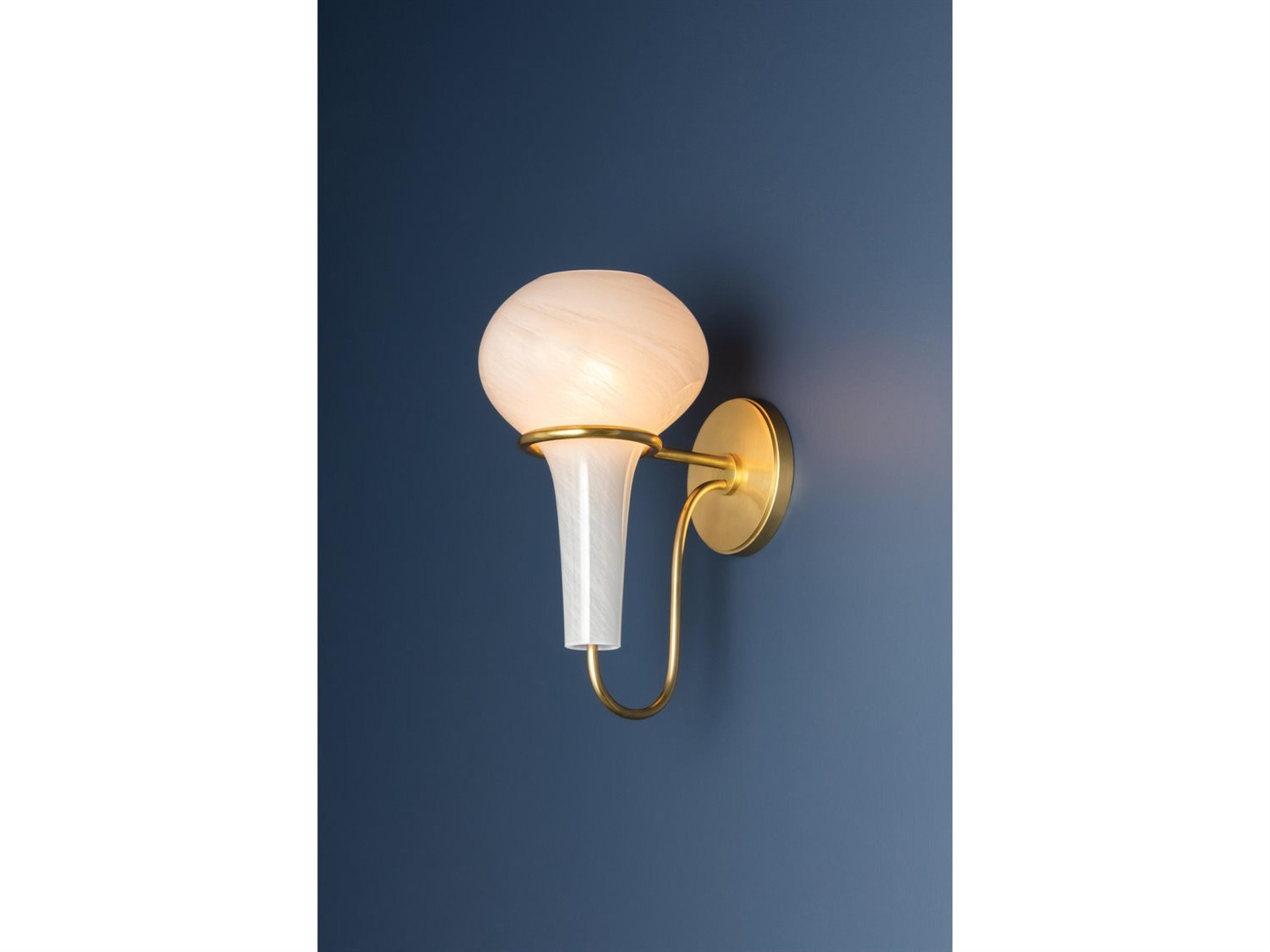 Hudson Valley Adams 1-Light Aged Brass Wall Sconce