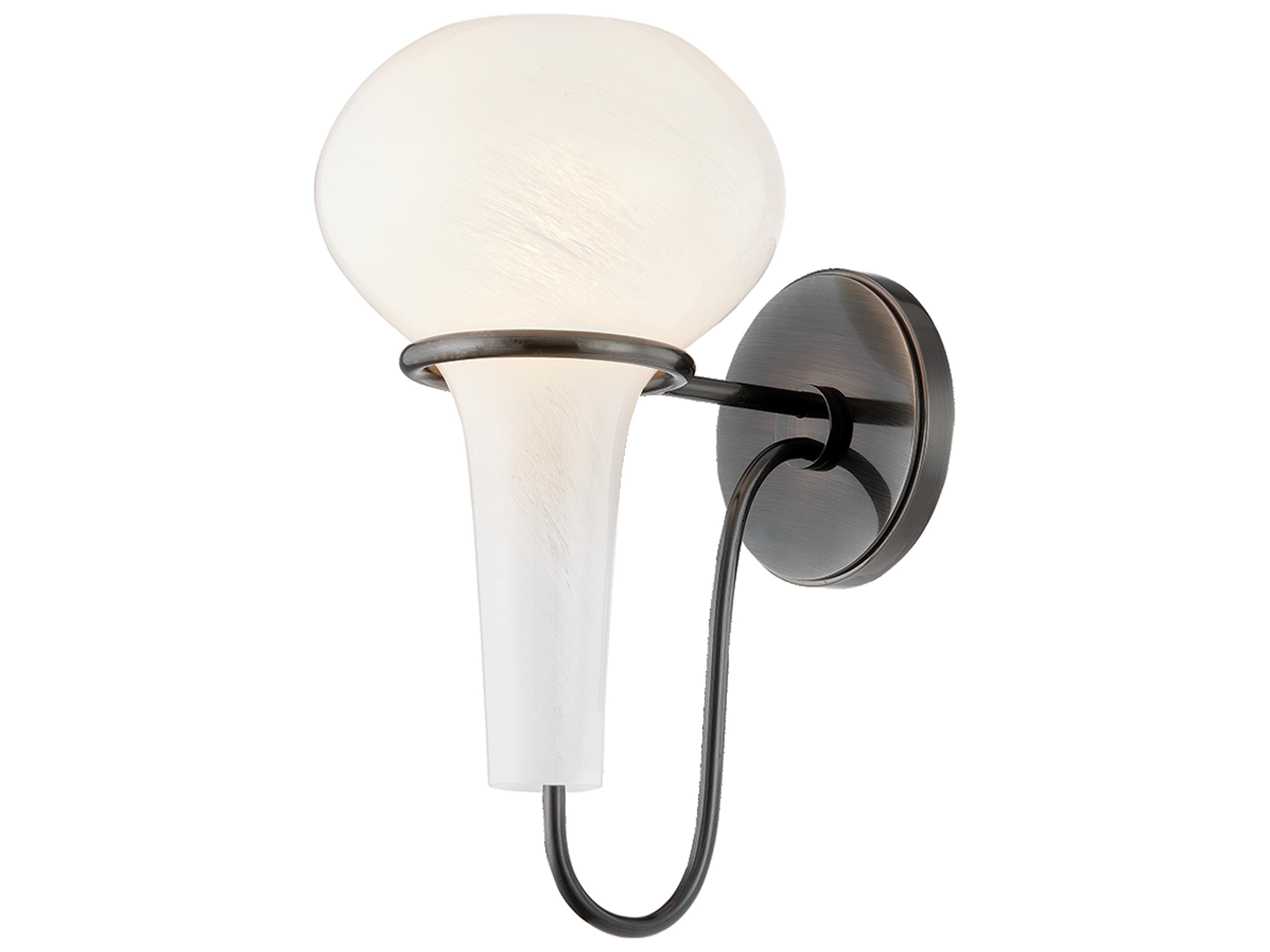 Adams 1-Light Black Nickel Wall Sconce