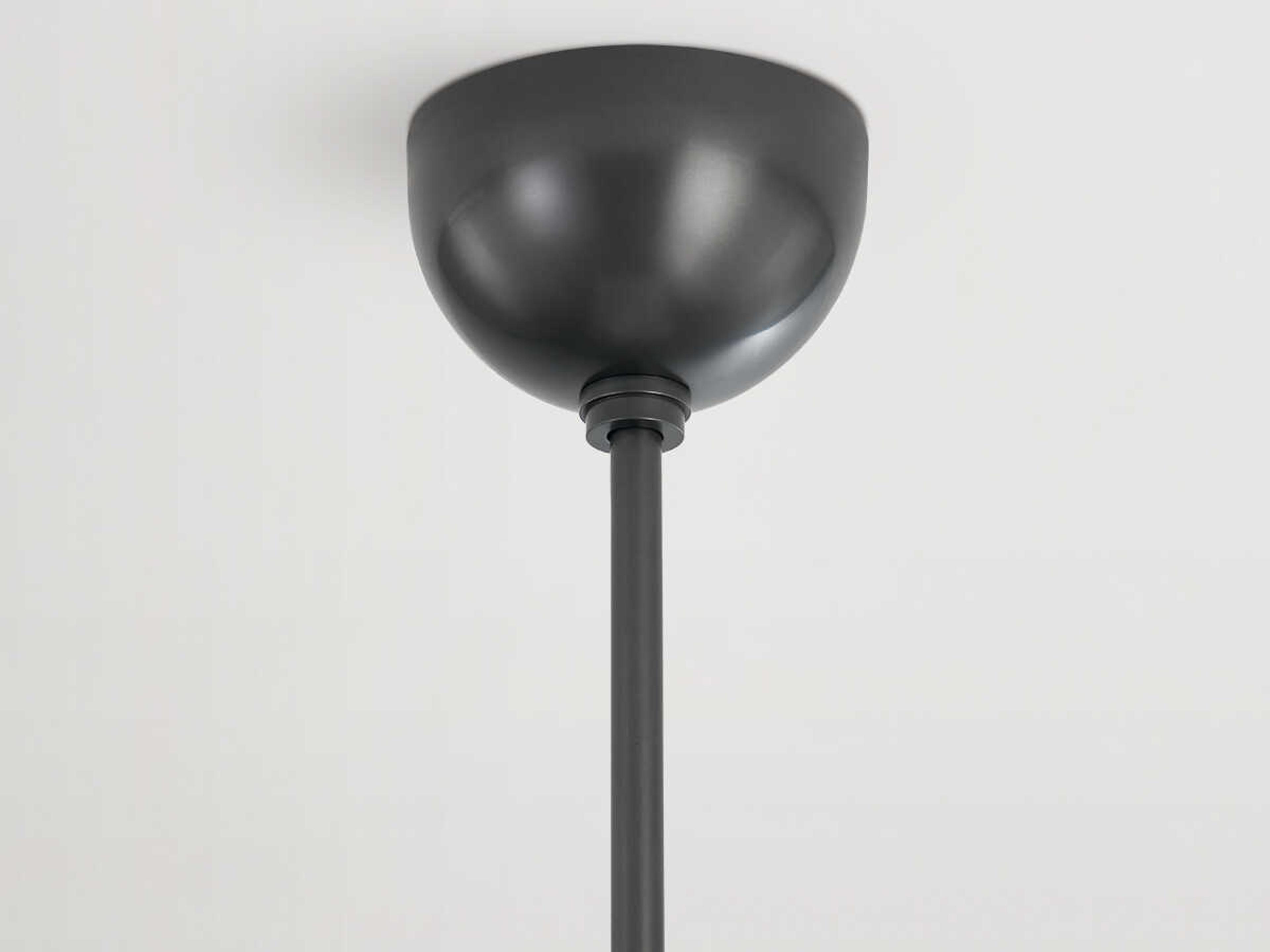 Hudson Valley Lethbridge 1-Light Old Bronze White Glass Bowl Pendant