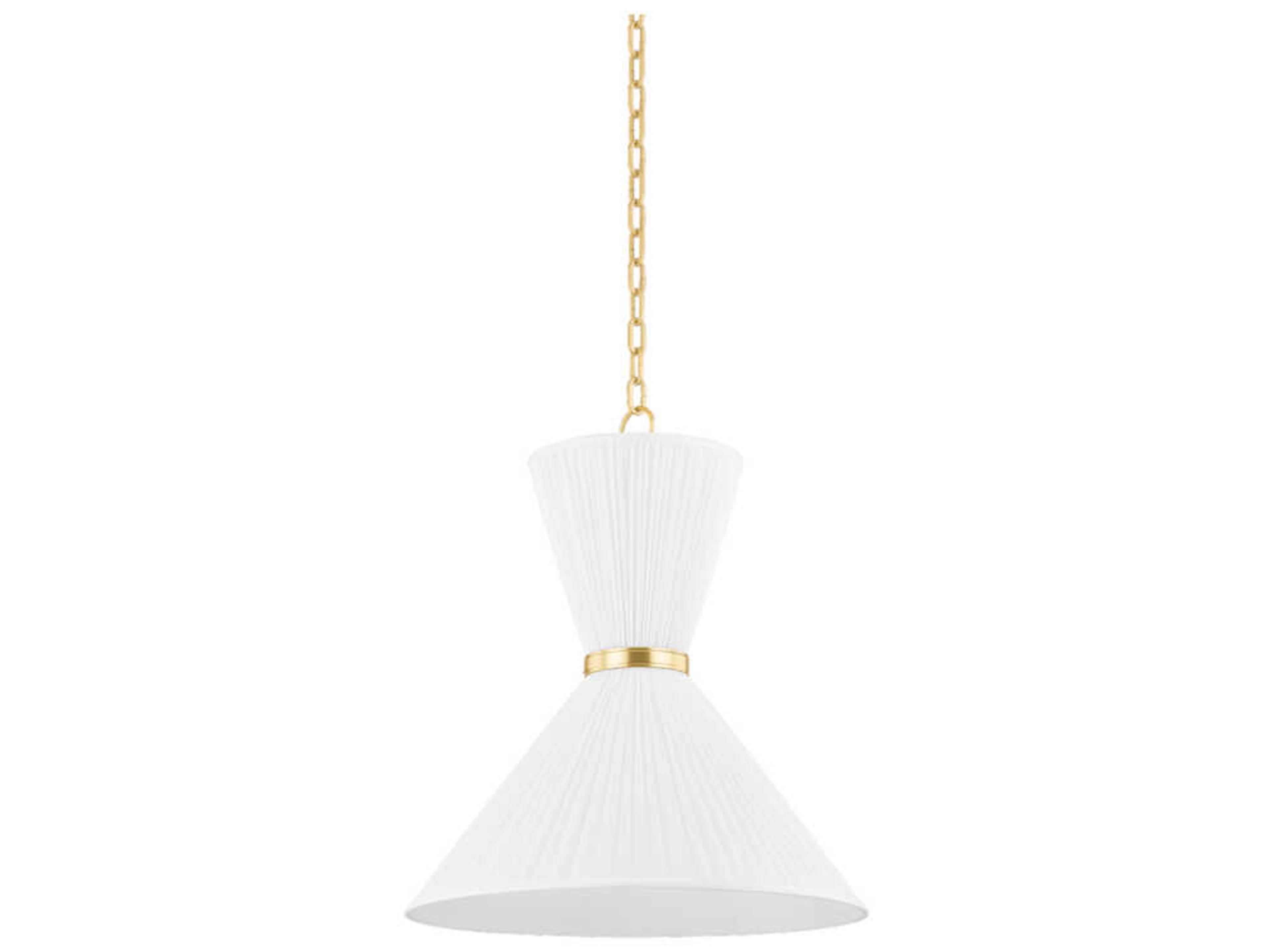 Enid 2-Light Aged Brass Pendant