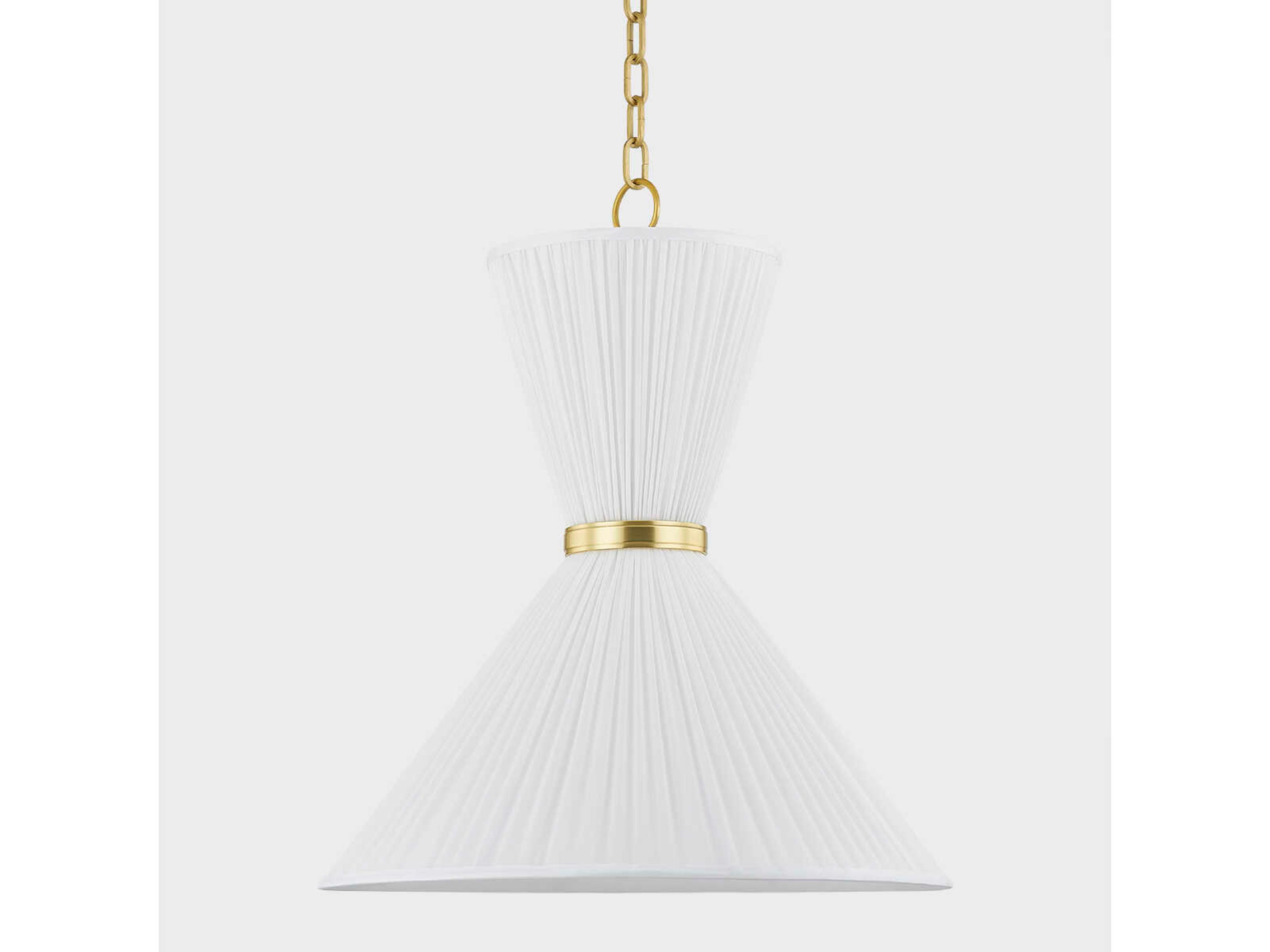 Hudson Valley Enid 2-Light Aged Brass Pendant