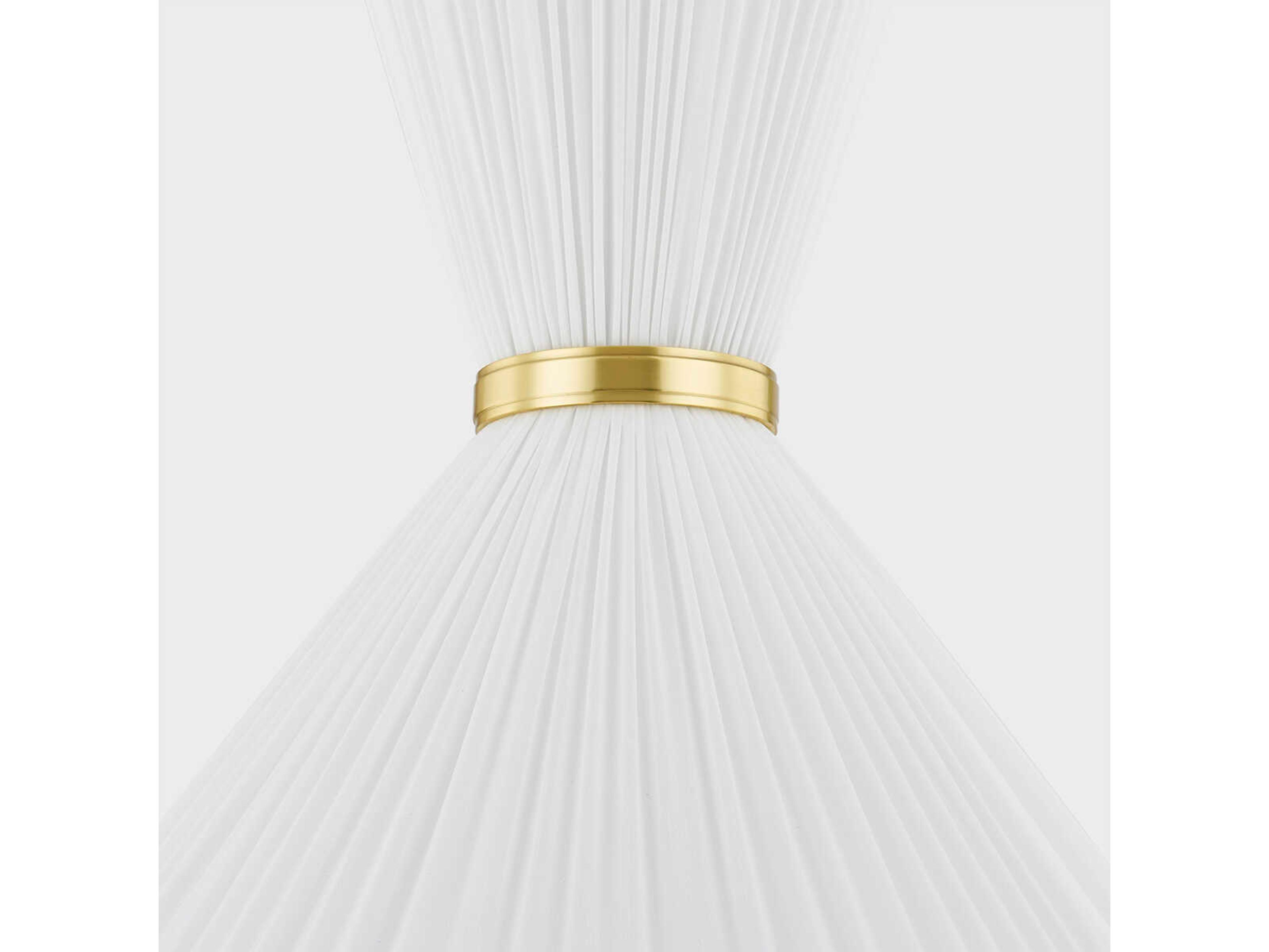 Hudson Valley Enid 2-Light Aged Brass Pendant