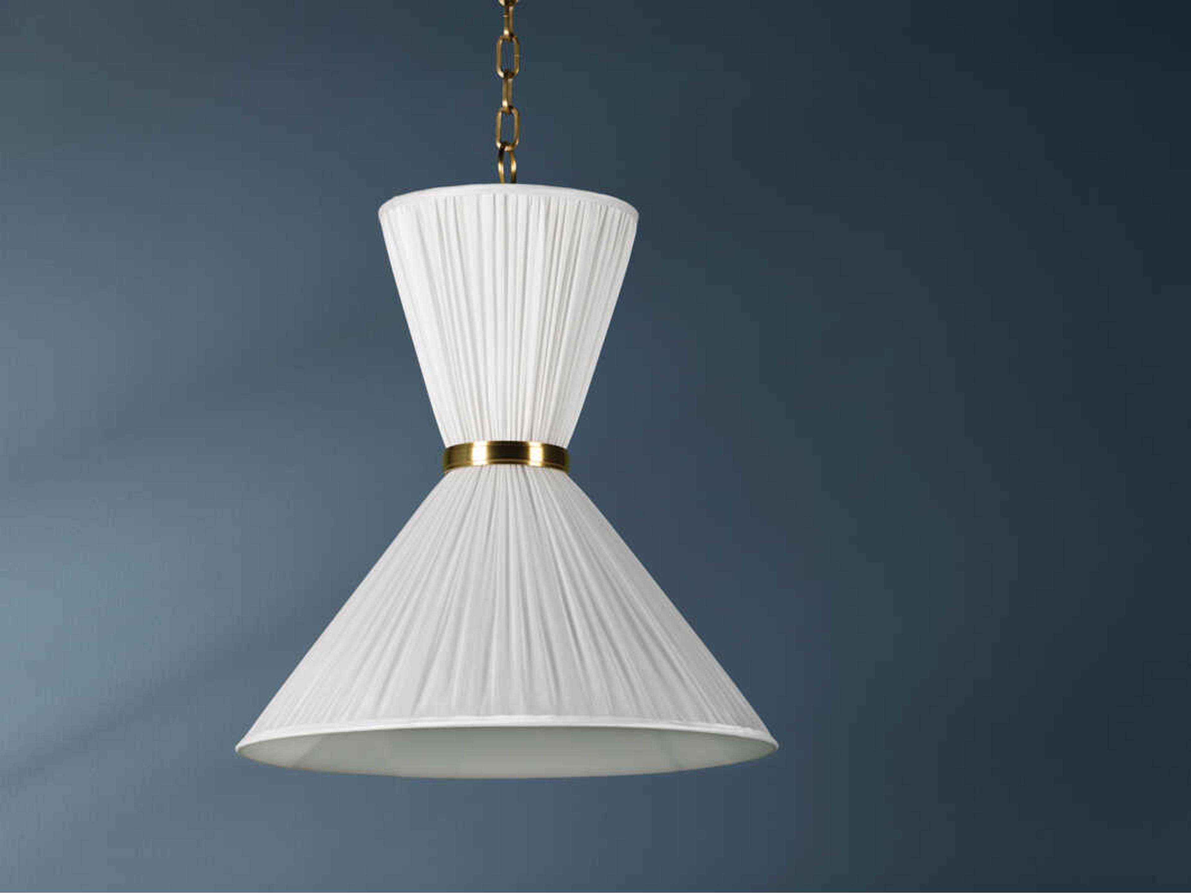 Hudson Valley Enid 2-Light Aged Brass Pendant