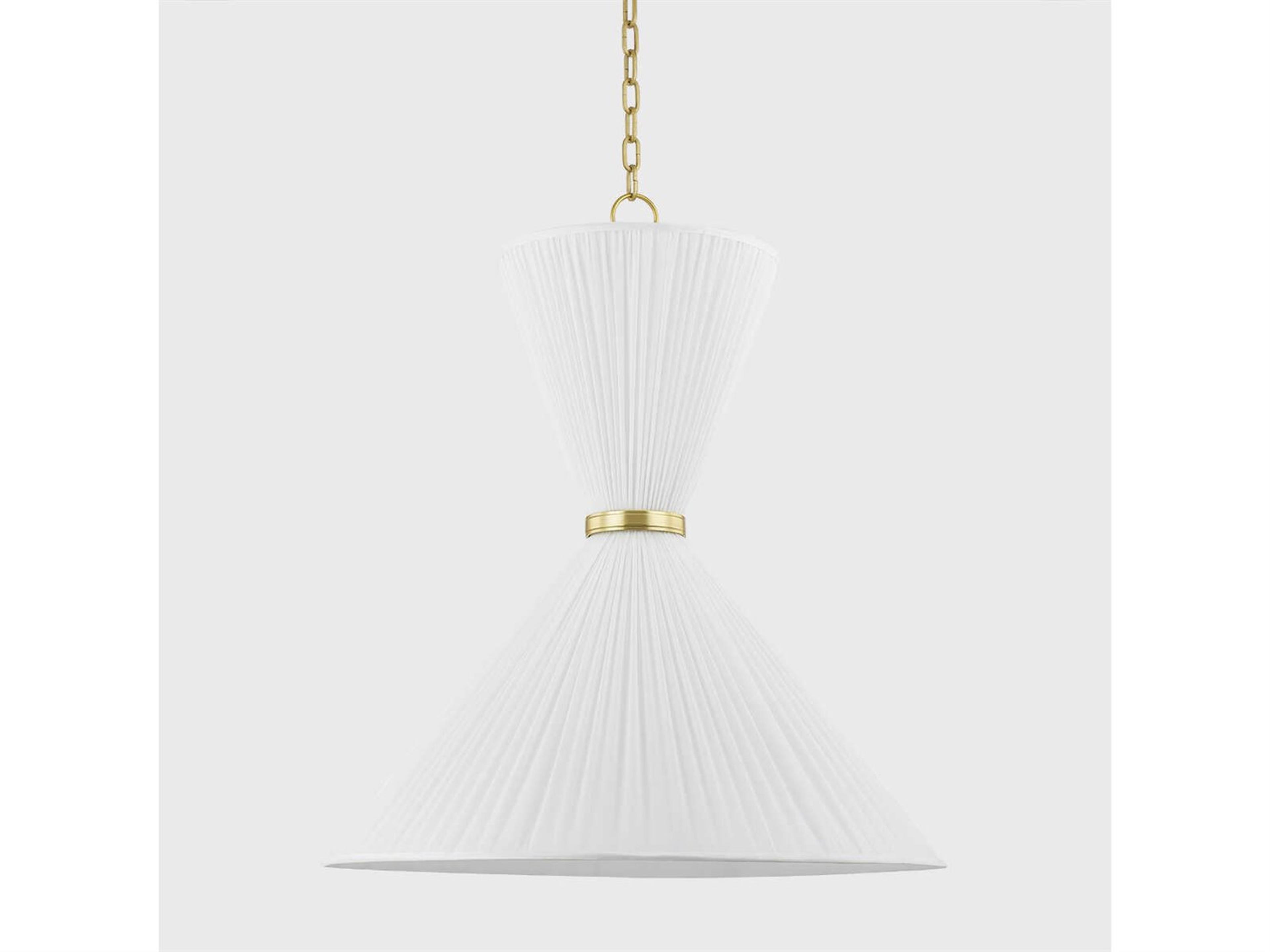 Hudson Valley Enid 2-Light Aged Brass Pendant