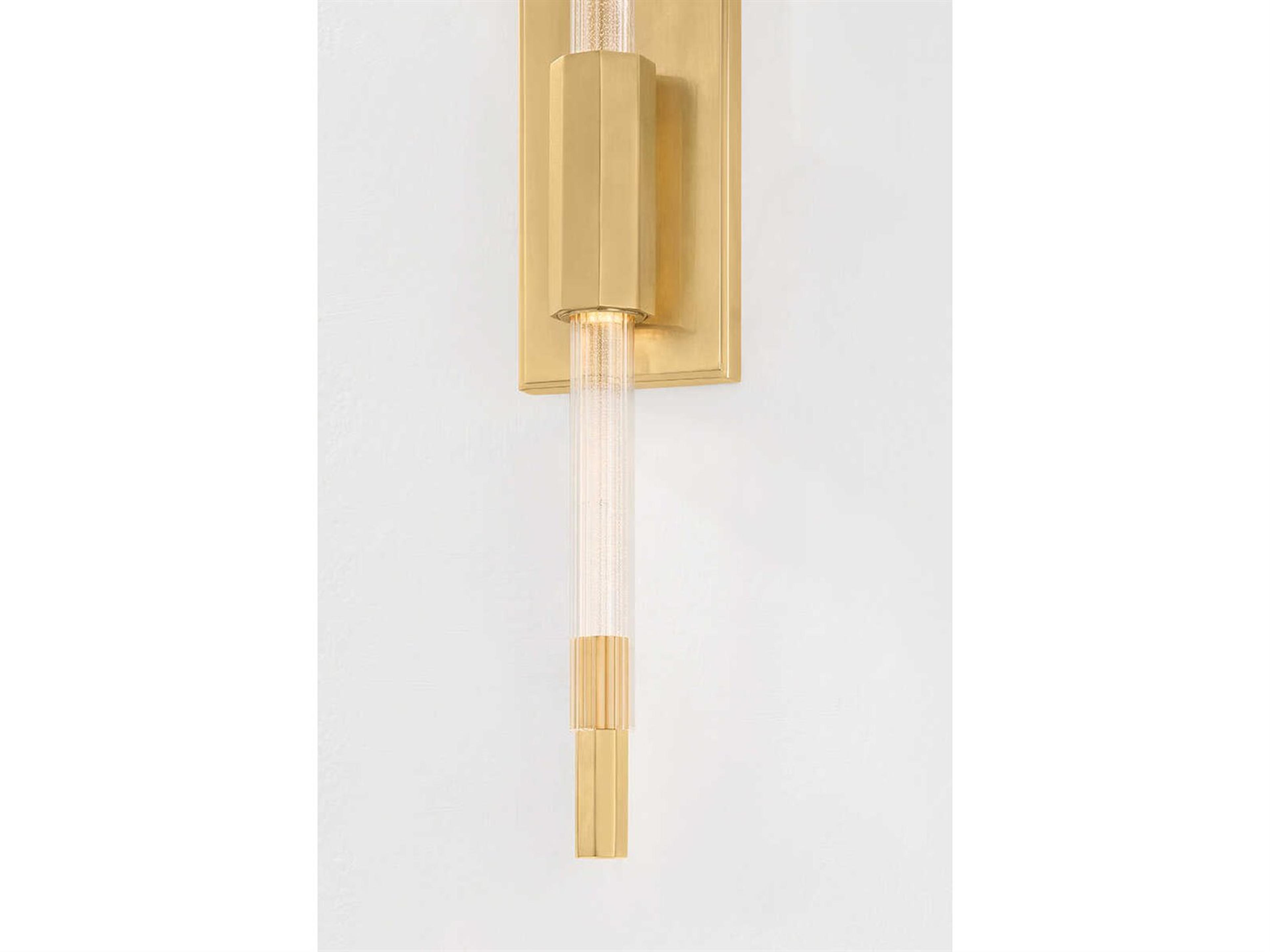Hudson Valley Rosco 2-Light Aged Brass Wall Sconce