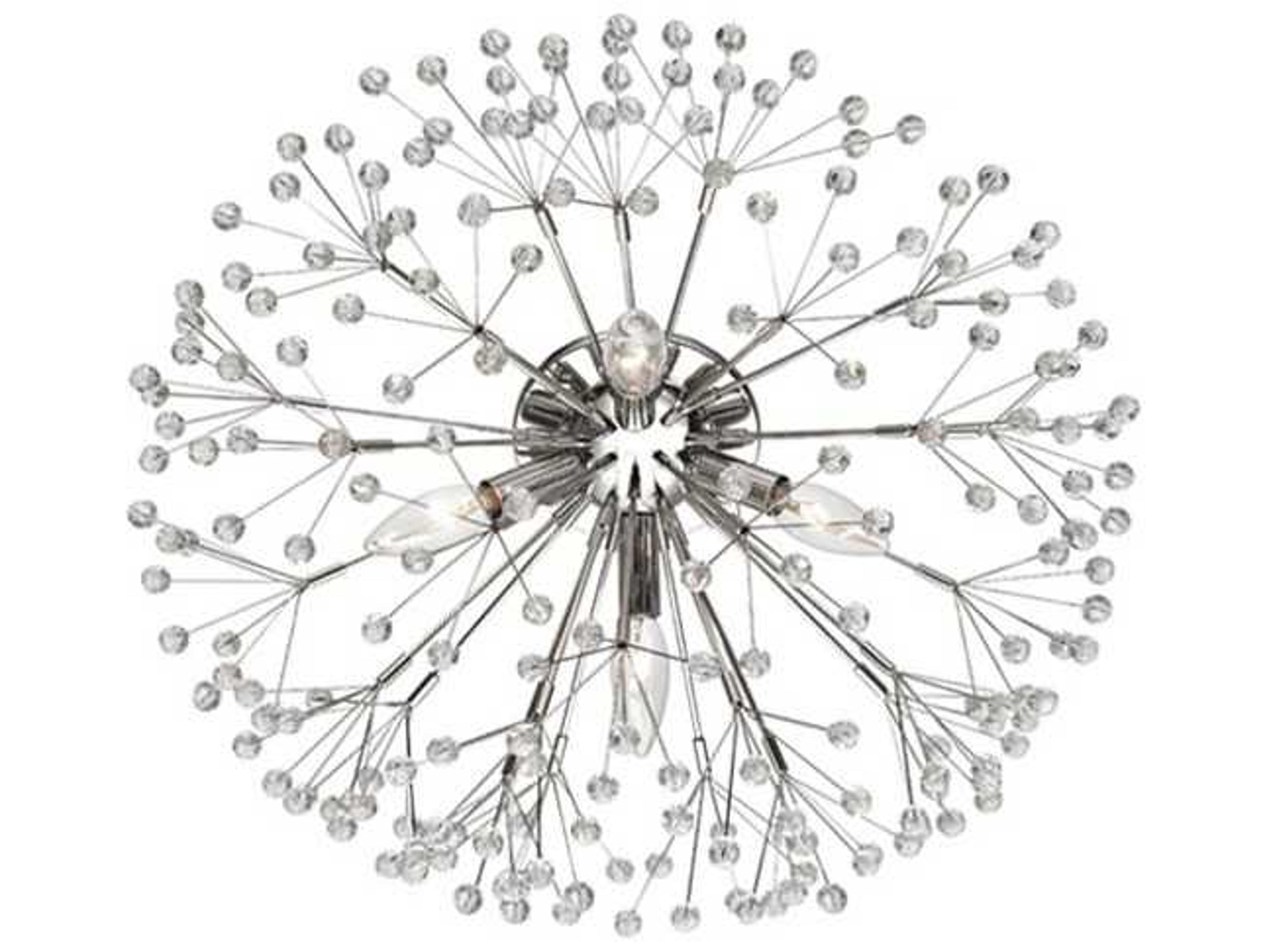 Hudson Valley Dunkirk 4-Light Polished Nickel Crystal Wall Sconce