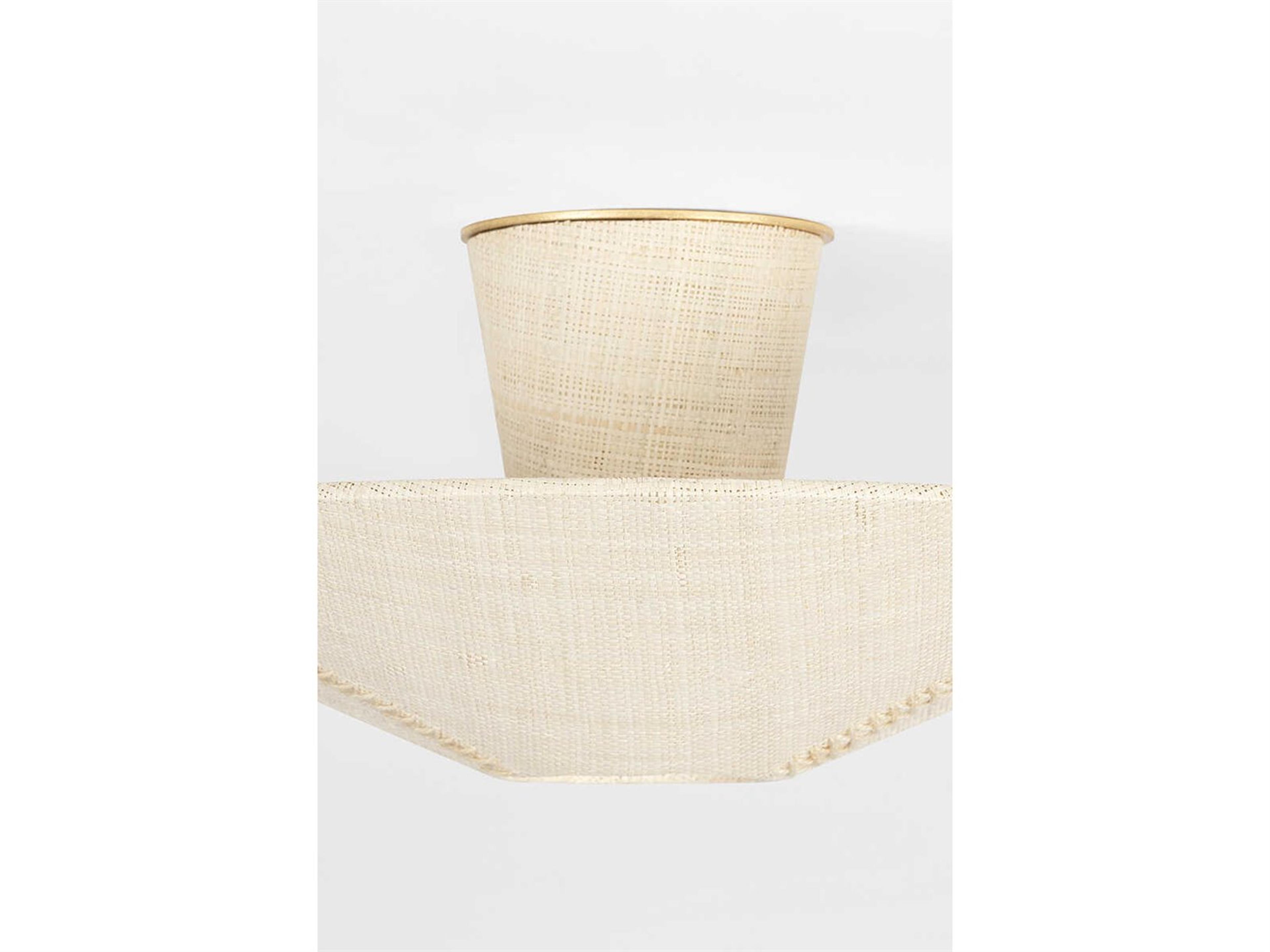 Hudson Valley Salisbury 3-Light Gold Leaf Semi Flush Mount