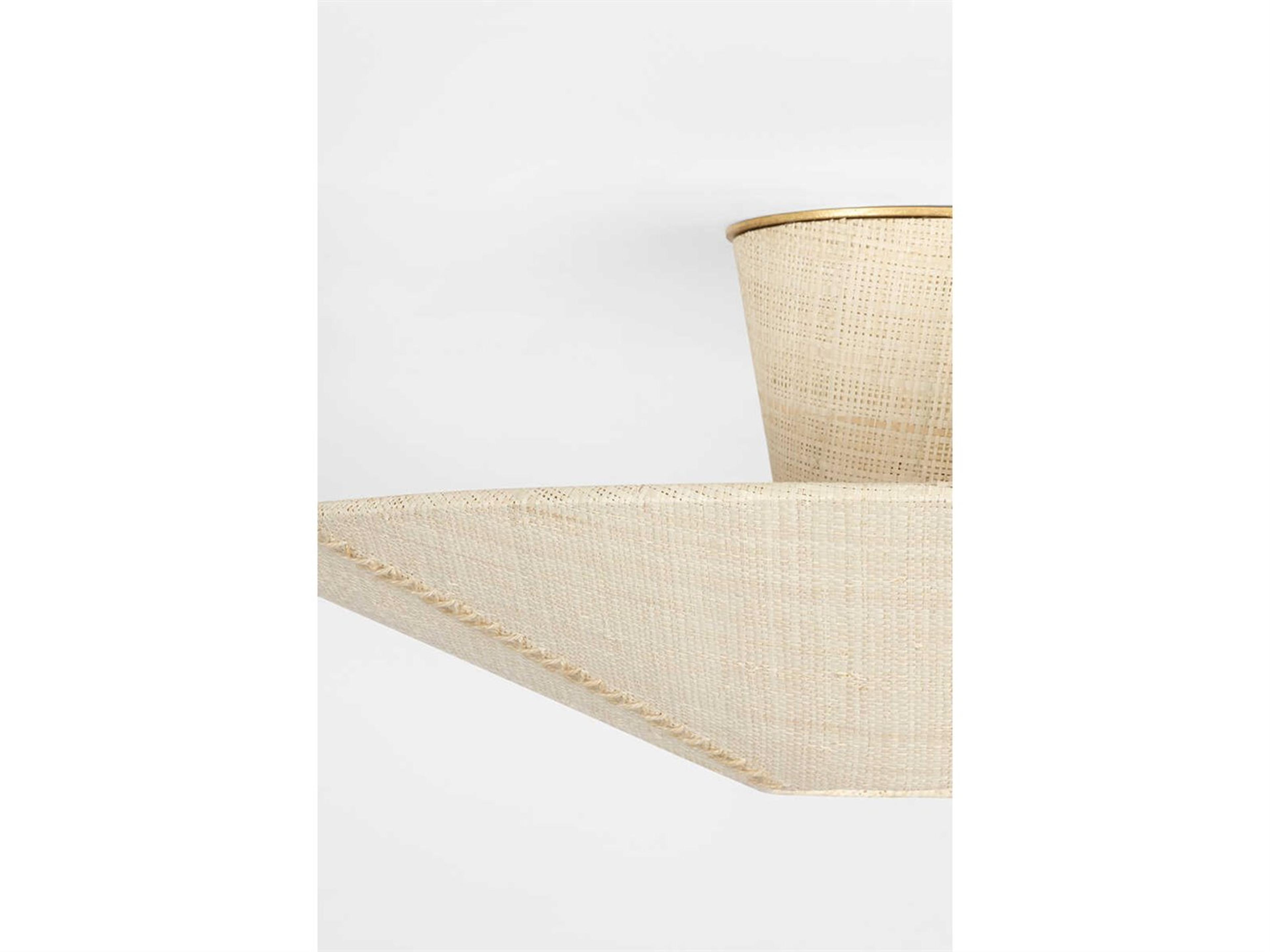 Hudson Valley Salisbury 3-Light Gold Leaf Semi Flush Mount