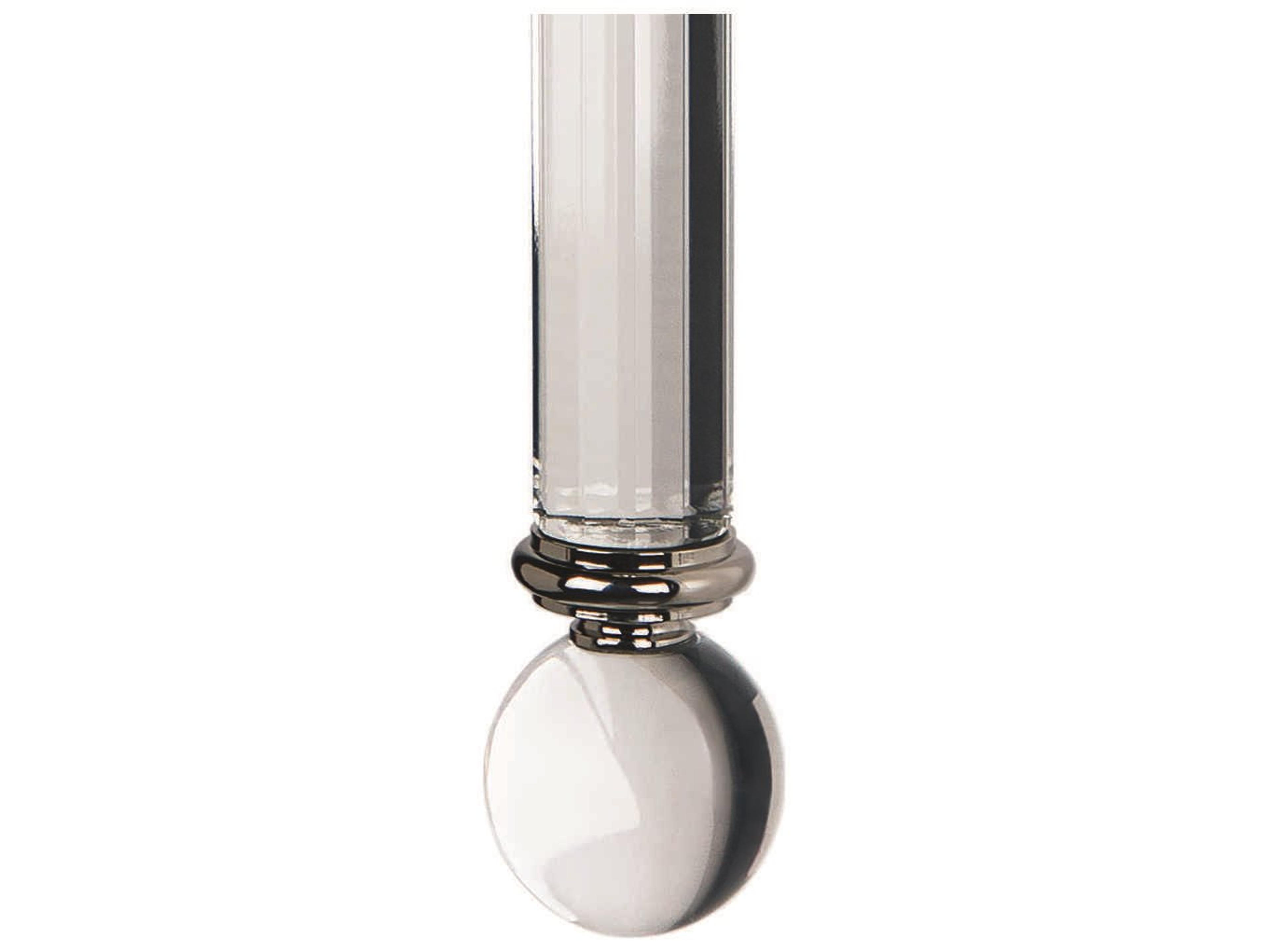 Hudson Valley Gordon 1-Light Polished Nickel White Crystal Wall Sconce