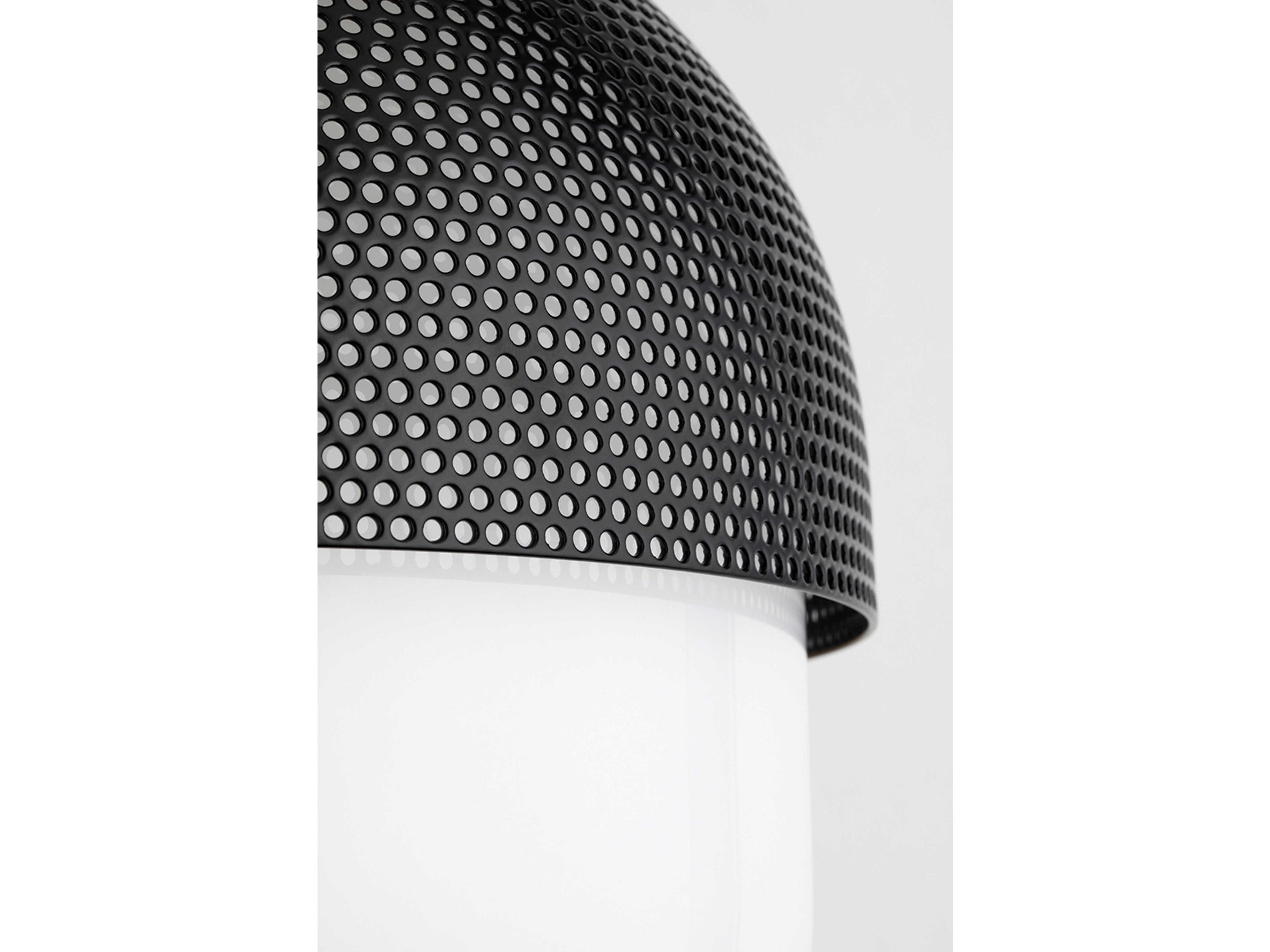 Hudson Valley Nyack 1-Light Polished Nickel Black LED Mini Pendant