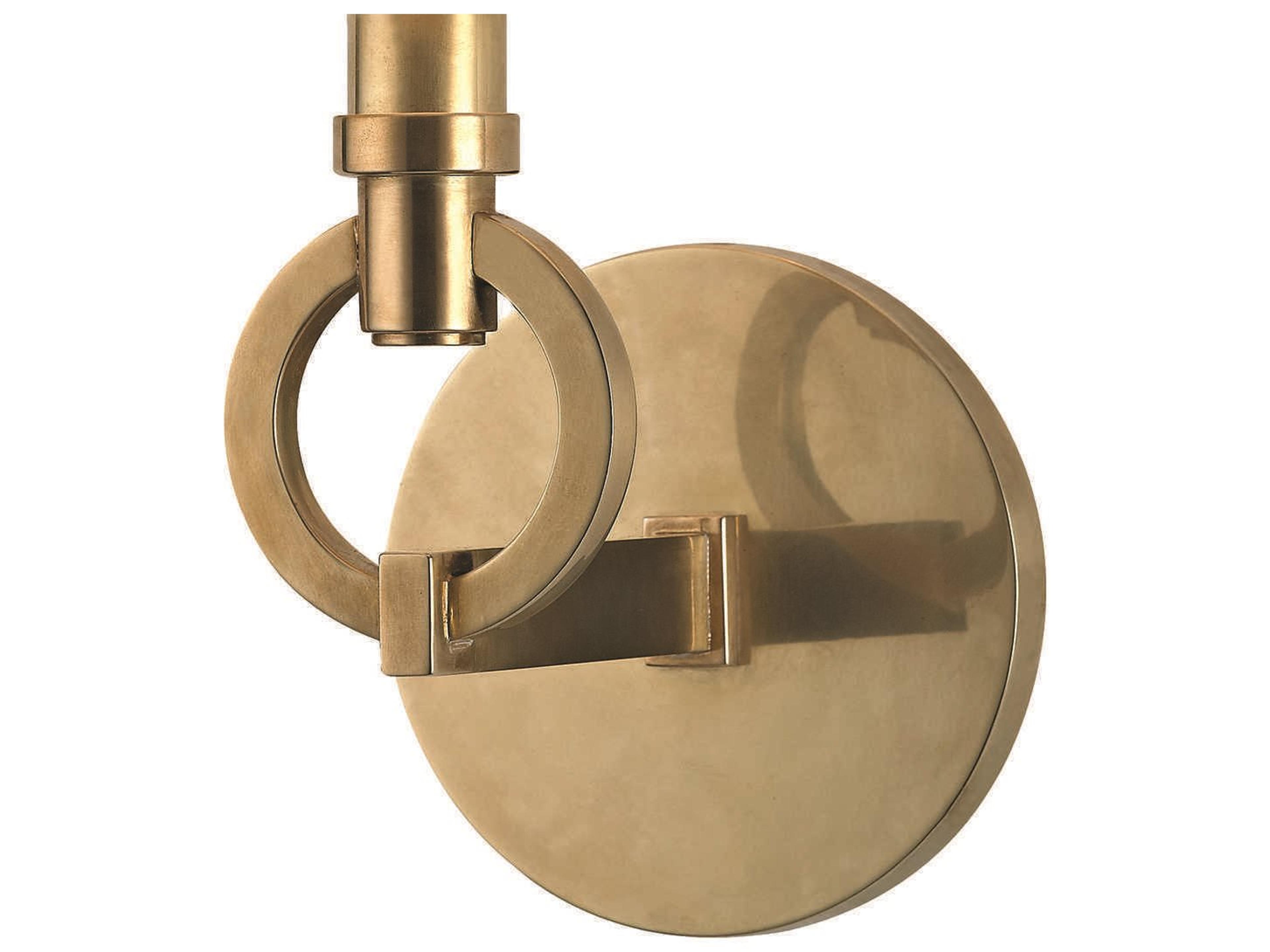 Hudson Valley Malibu 1-Light Aged Brass White Wall Sconce