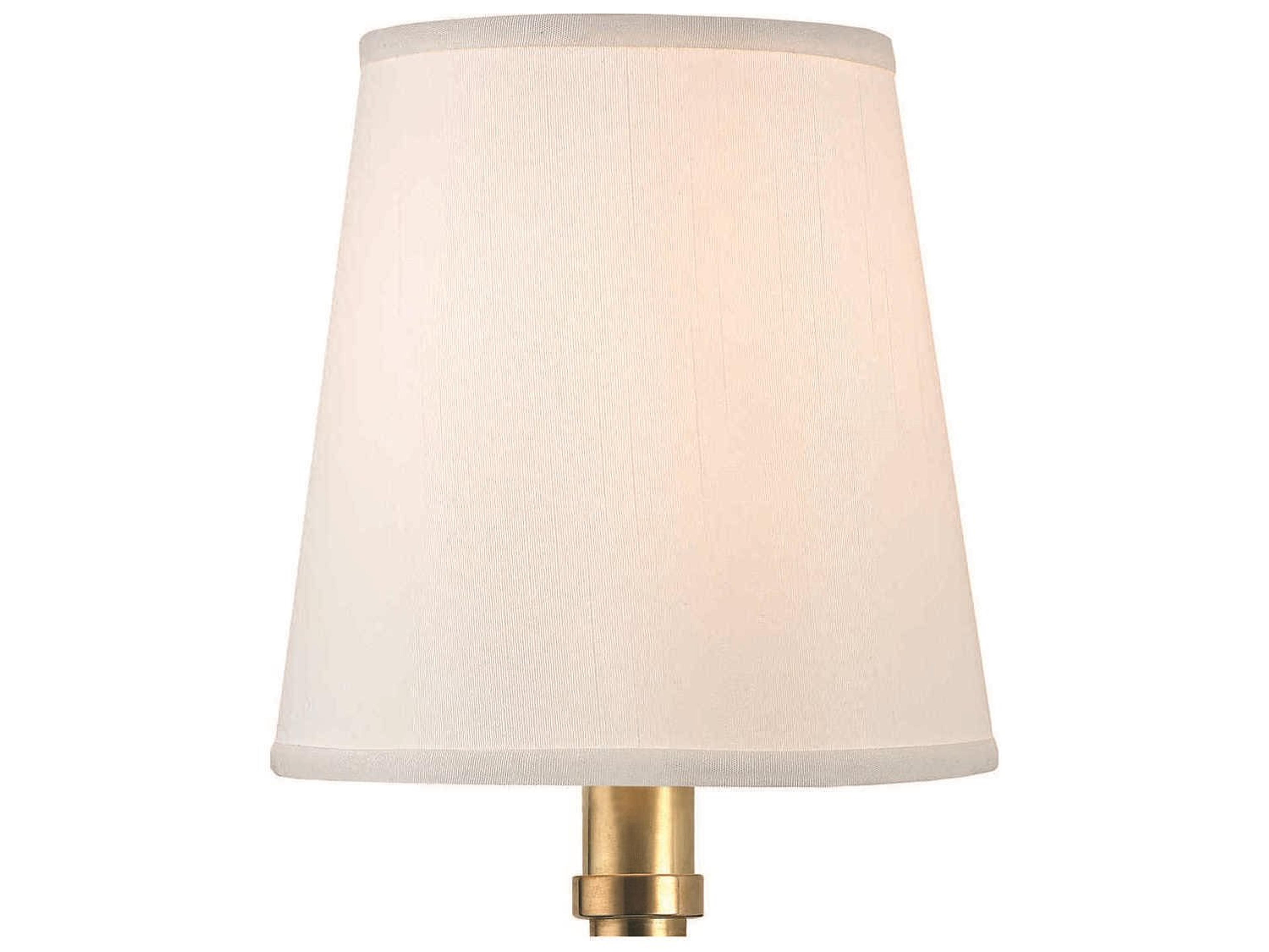 Hudson Valley Malibu 1-Light Aged Brass White Wall Sconce