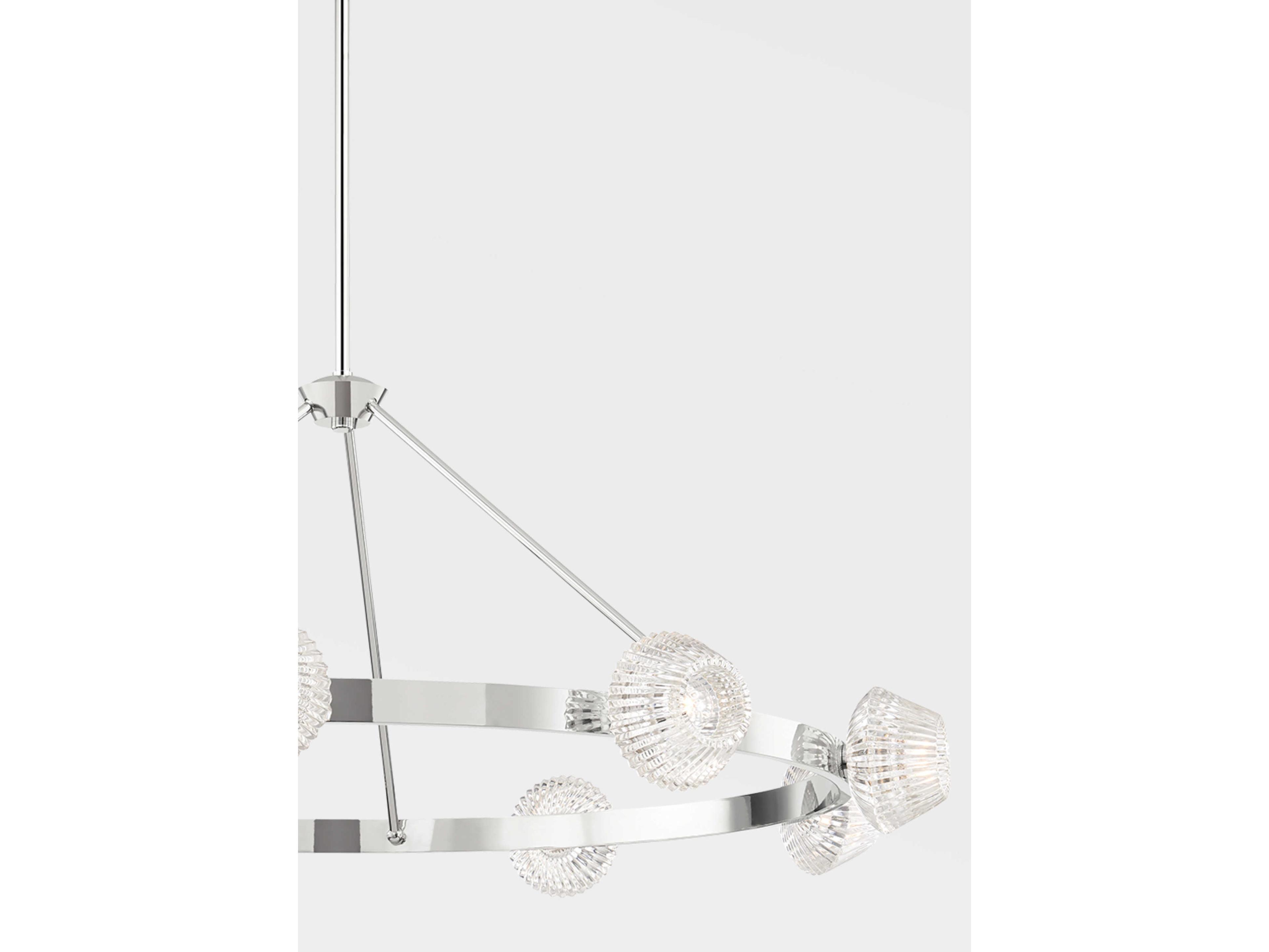 Hudson Valley Barclay 9-Light Polished Nickel Pendant
