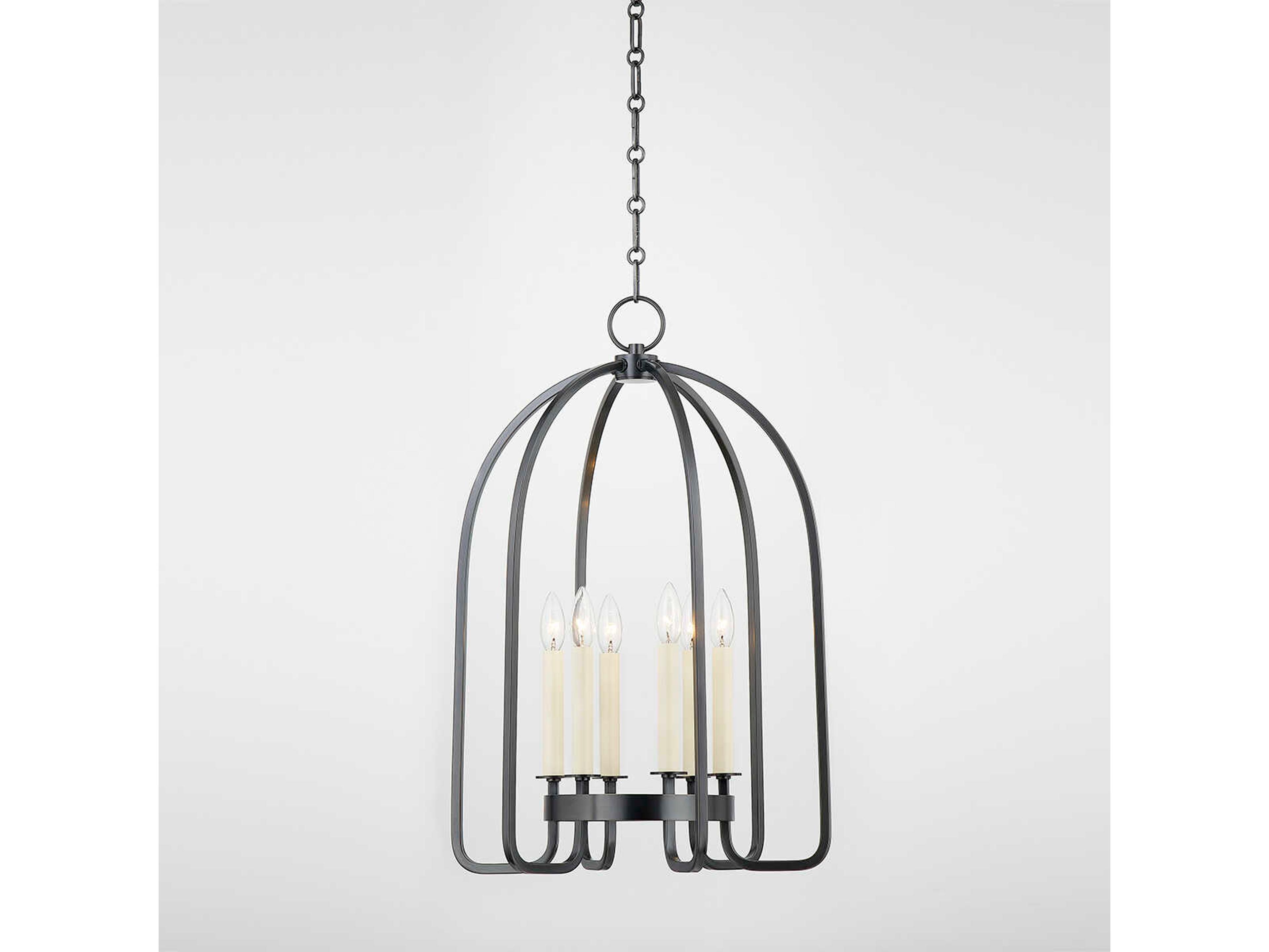 Hudson Valley Oakville 6-Light Old Bronze Lantern Pendant