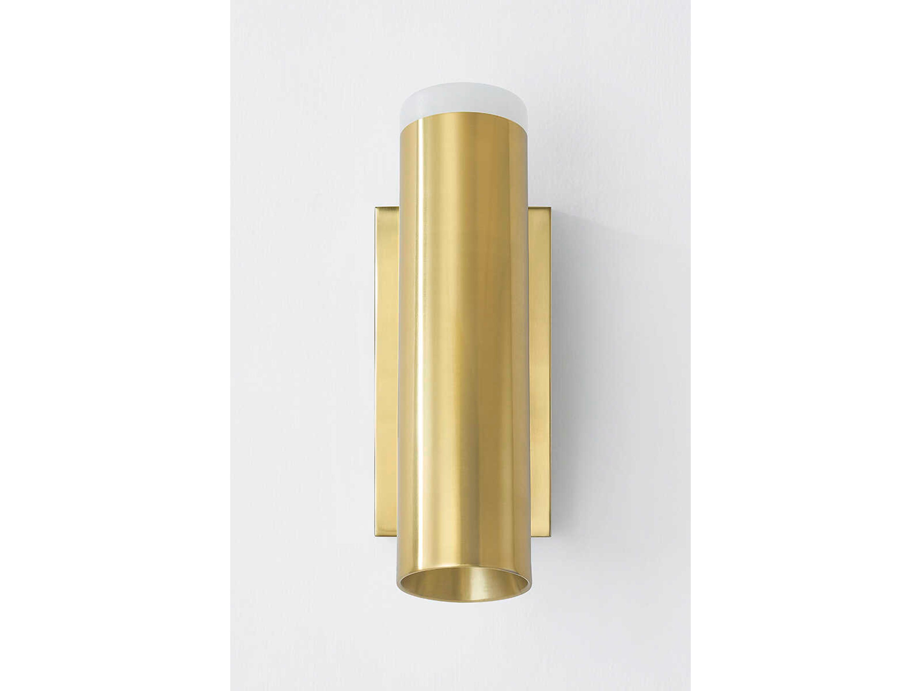 Hudson Valley Clark 1-Light Aged Brass Wall Sconce