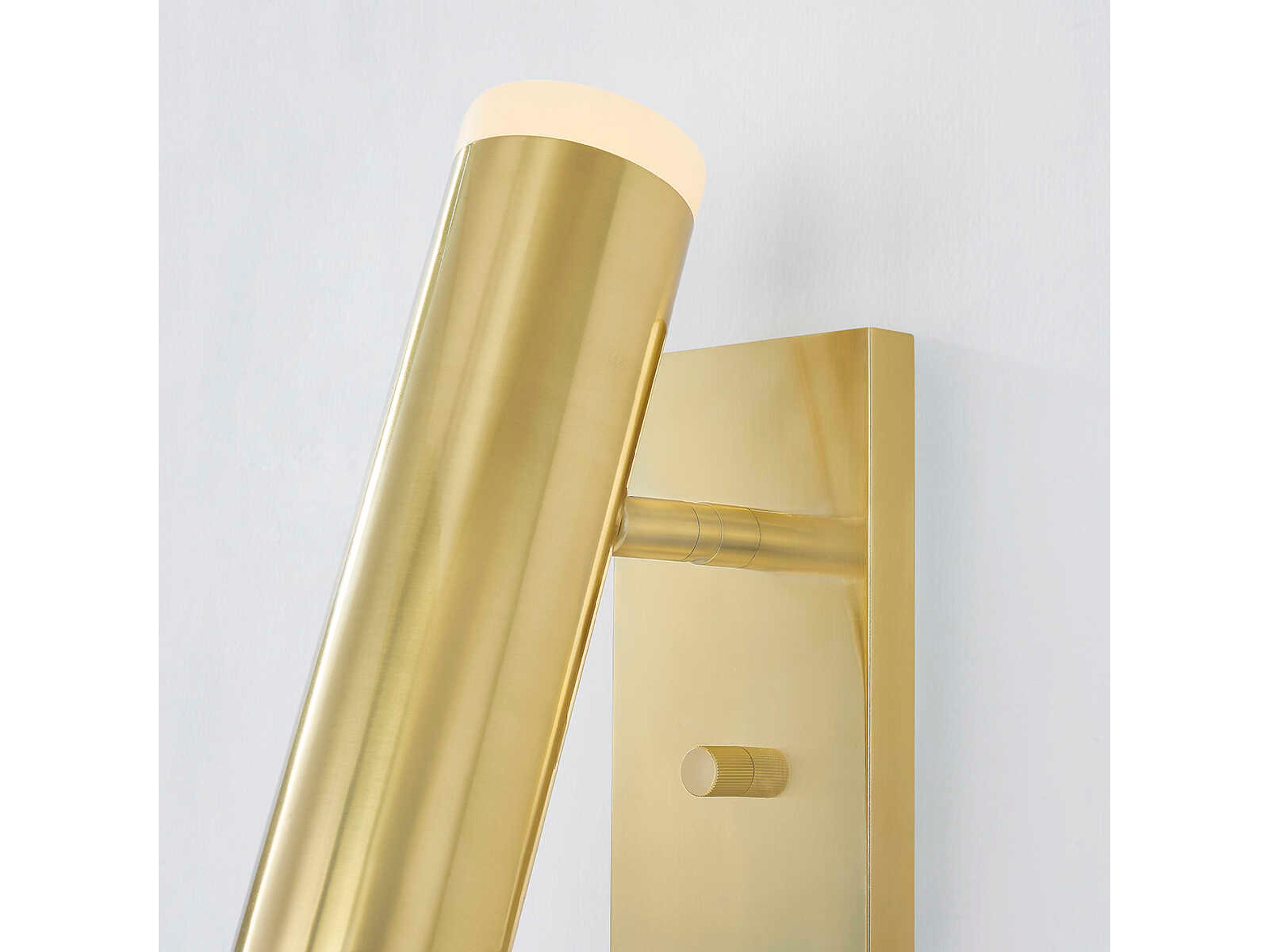 Hudson Valley Clark 1-Light Aged Brass Wall Sconce