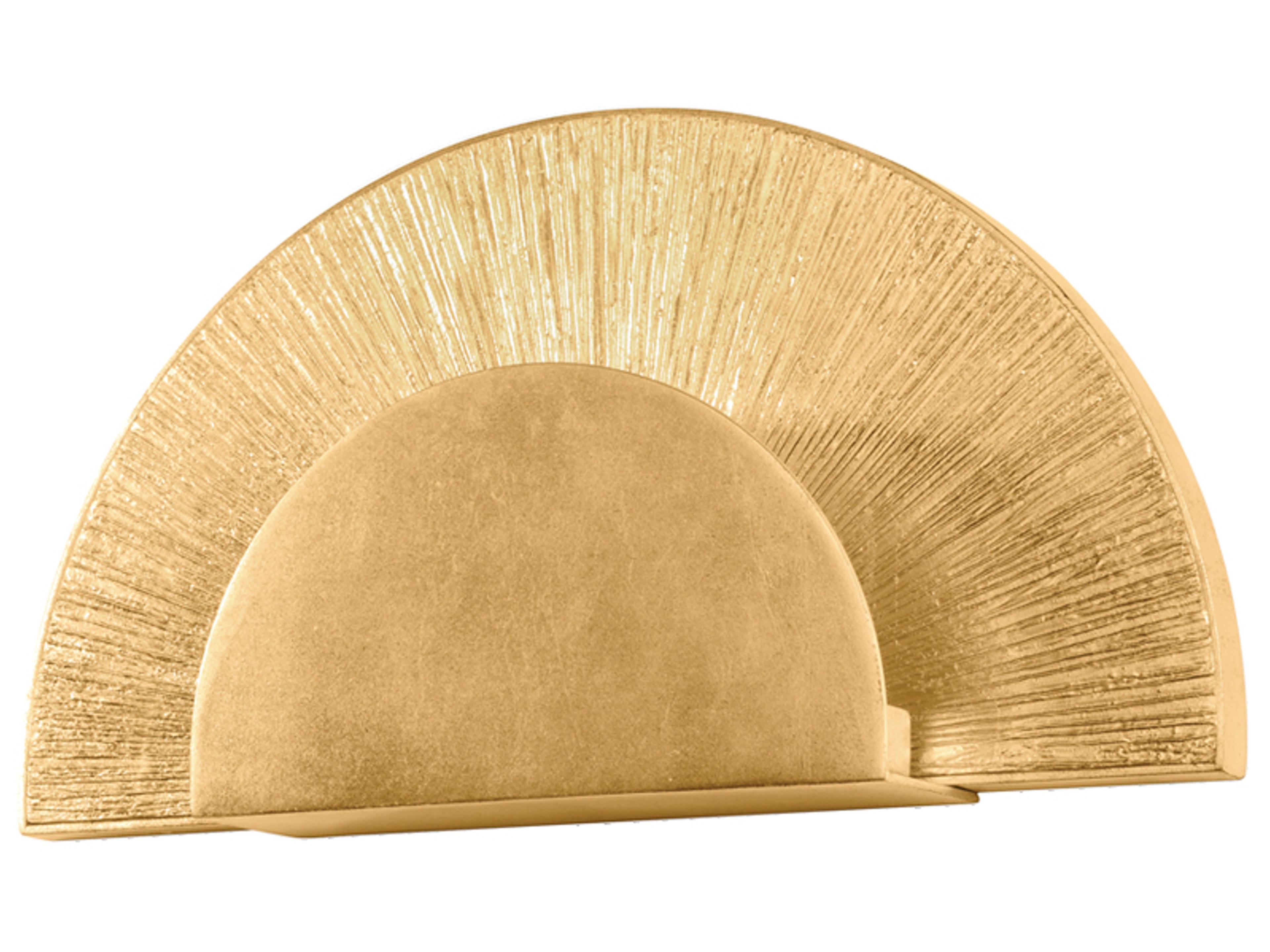 Homecrest 1-Light Vintage Gold Leaf Wall Sconce