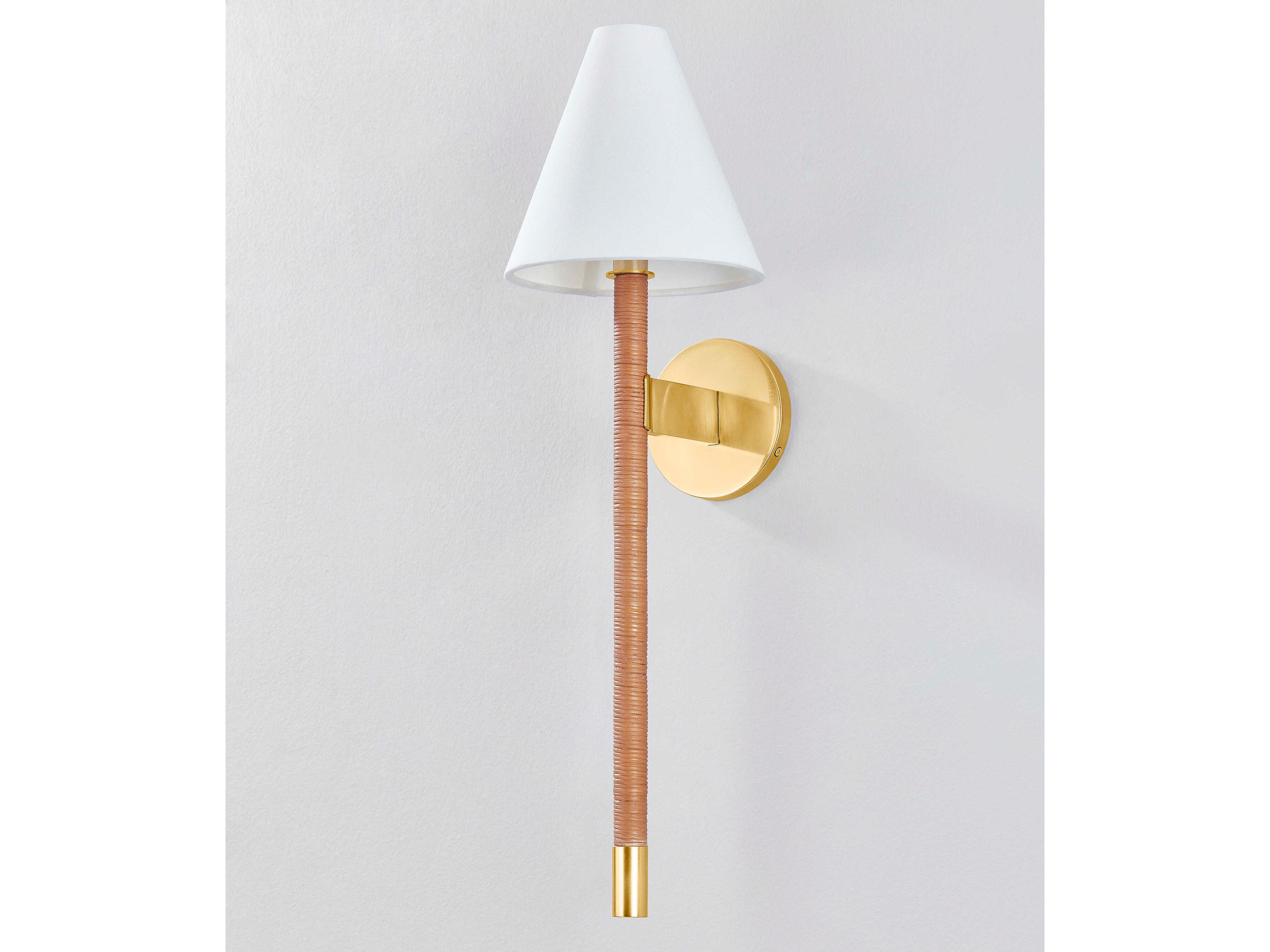 Hudson Valley Watkins 1-Light Aged Brass Wall Sconce