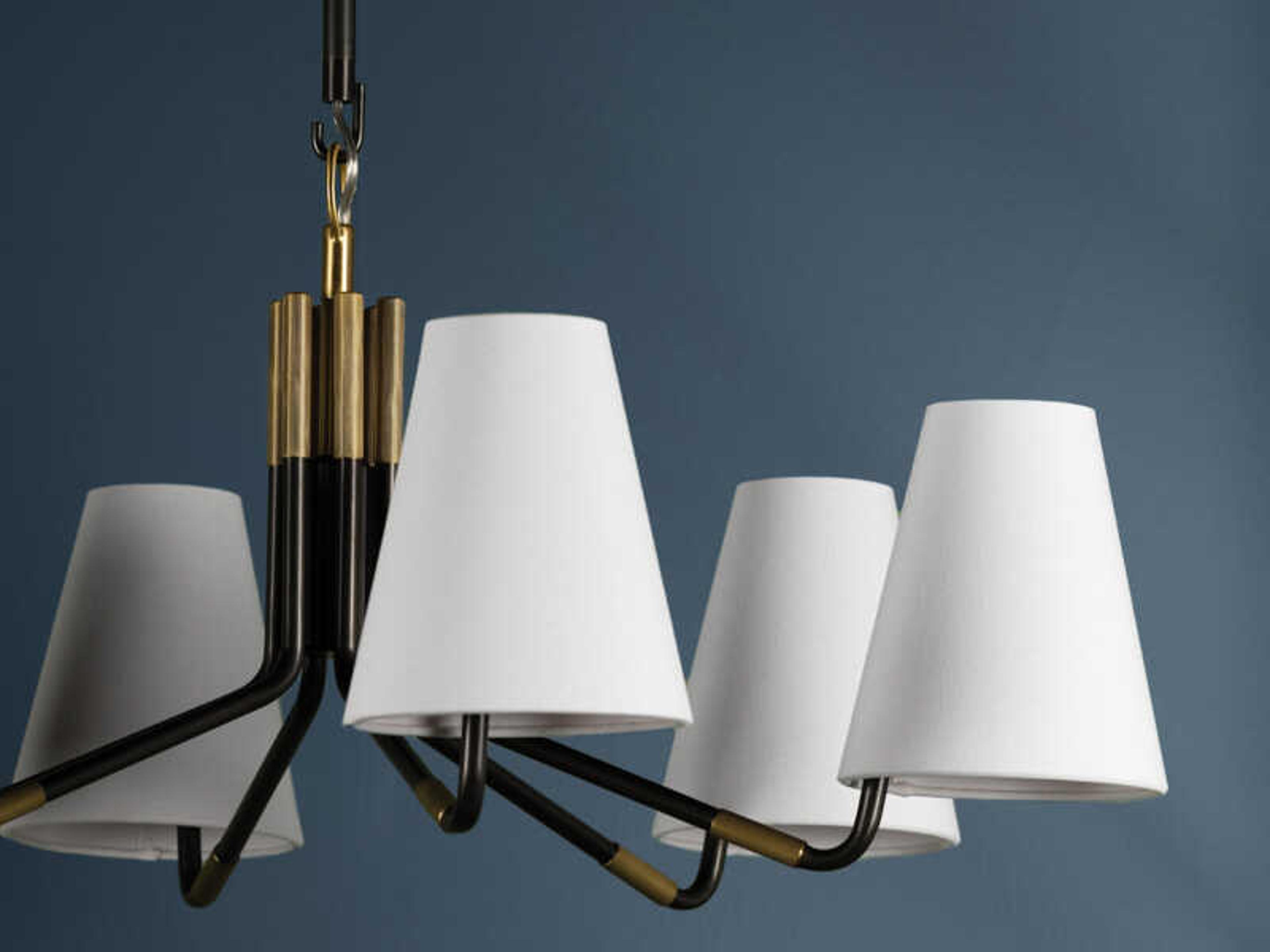 Hudson Valley Stanwyck 6-Light Aged Brass Distressed Bronze Chandelier